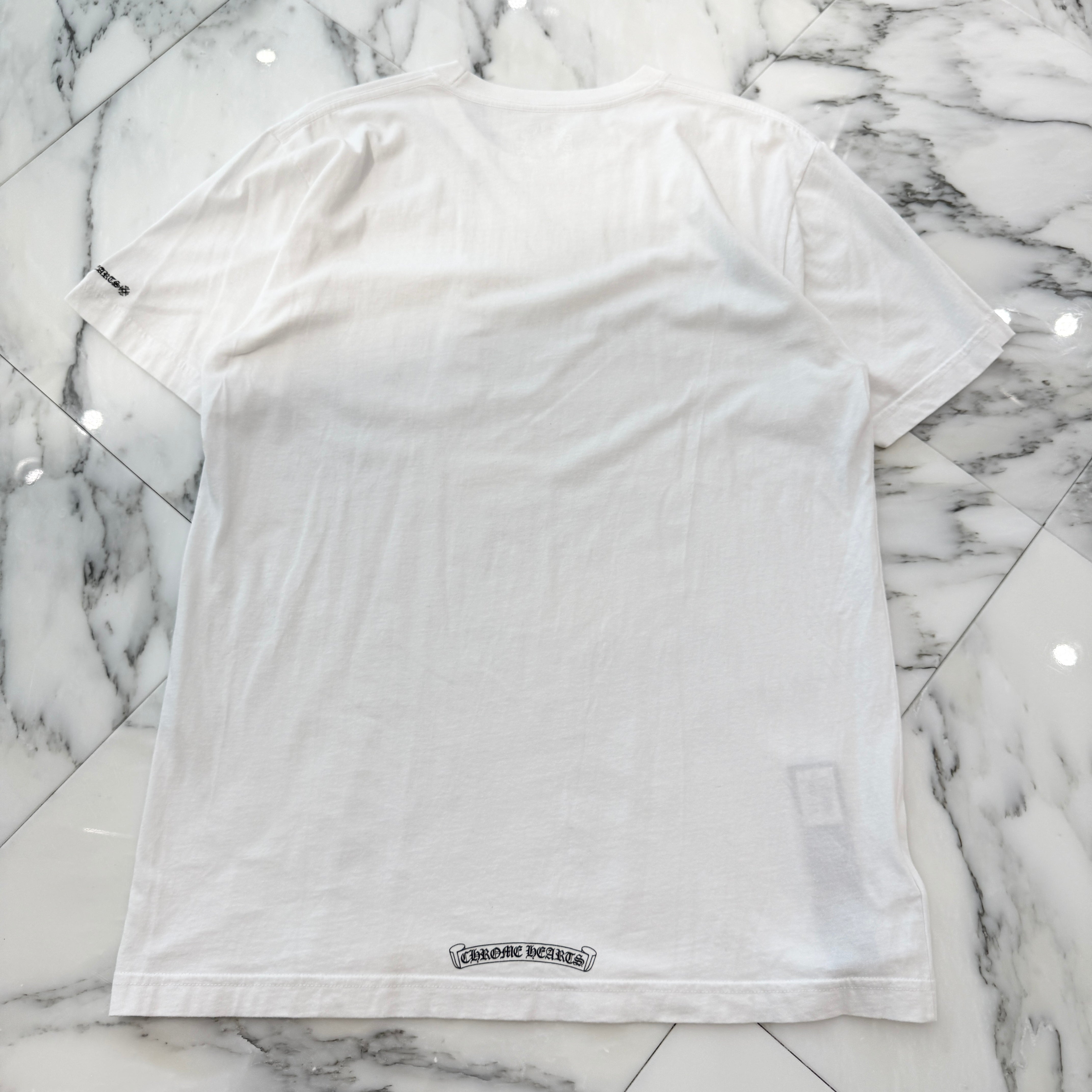 CHROME HEARTS Neck Logo Tee Size L クロムハーツ ネックロゴ Tシャツ サイズL