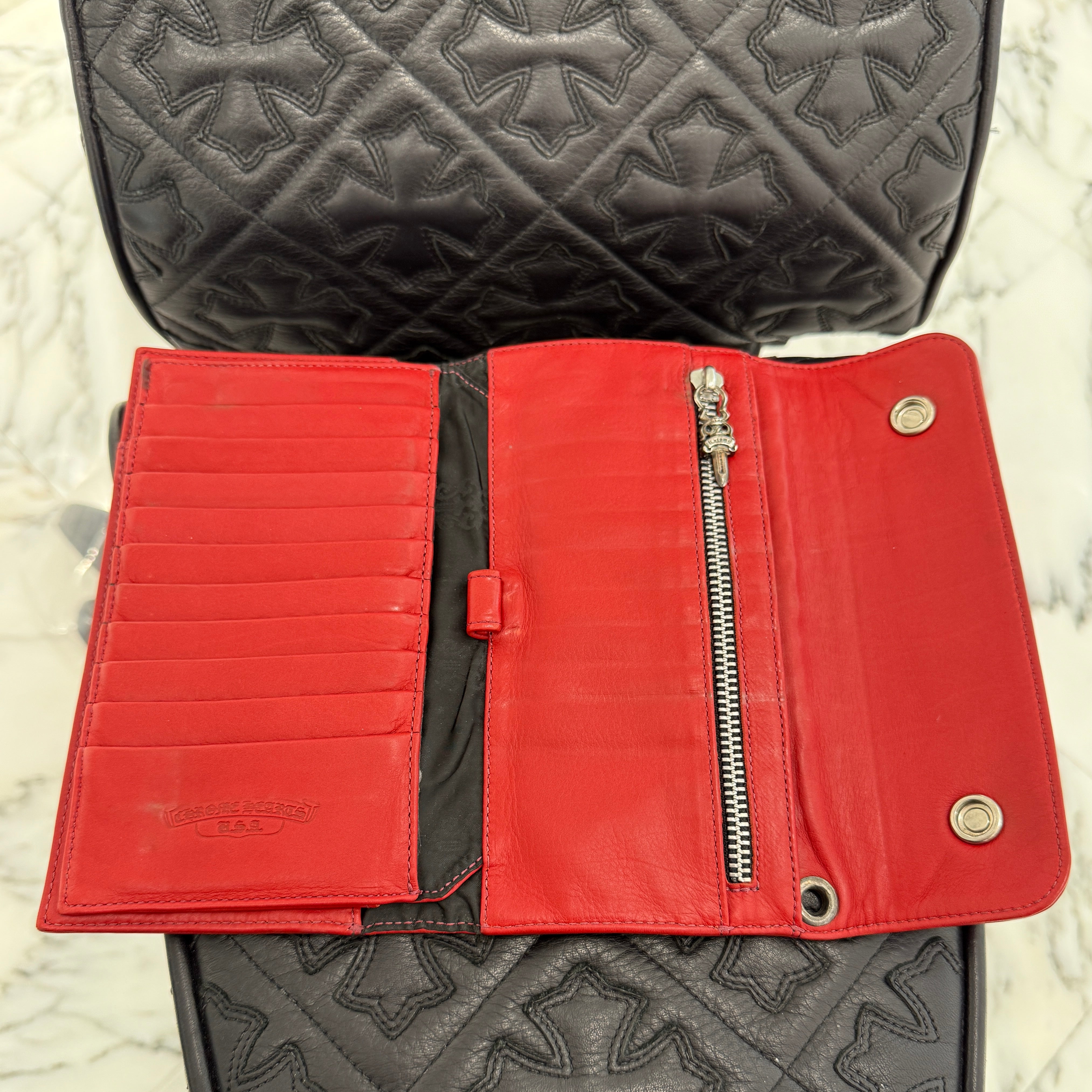 CHROME HEARTS Wave Cross Ball Wallet クロムハーツ ウェーブ クロスボール ウォレット