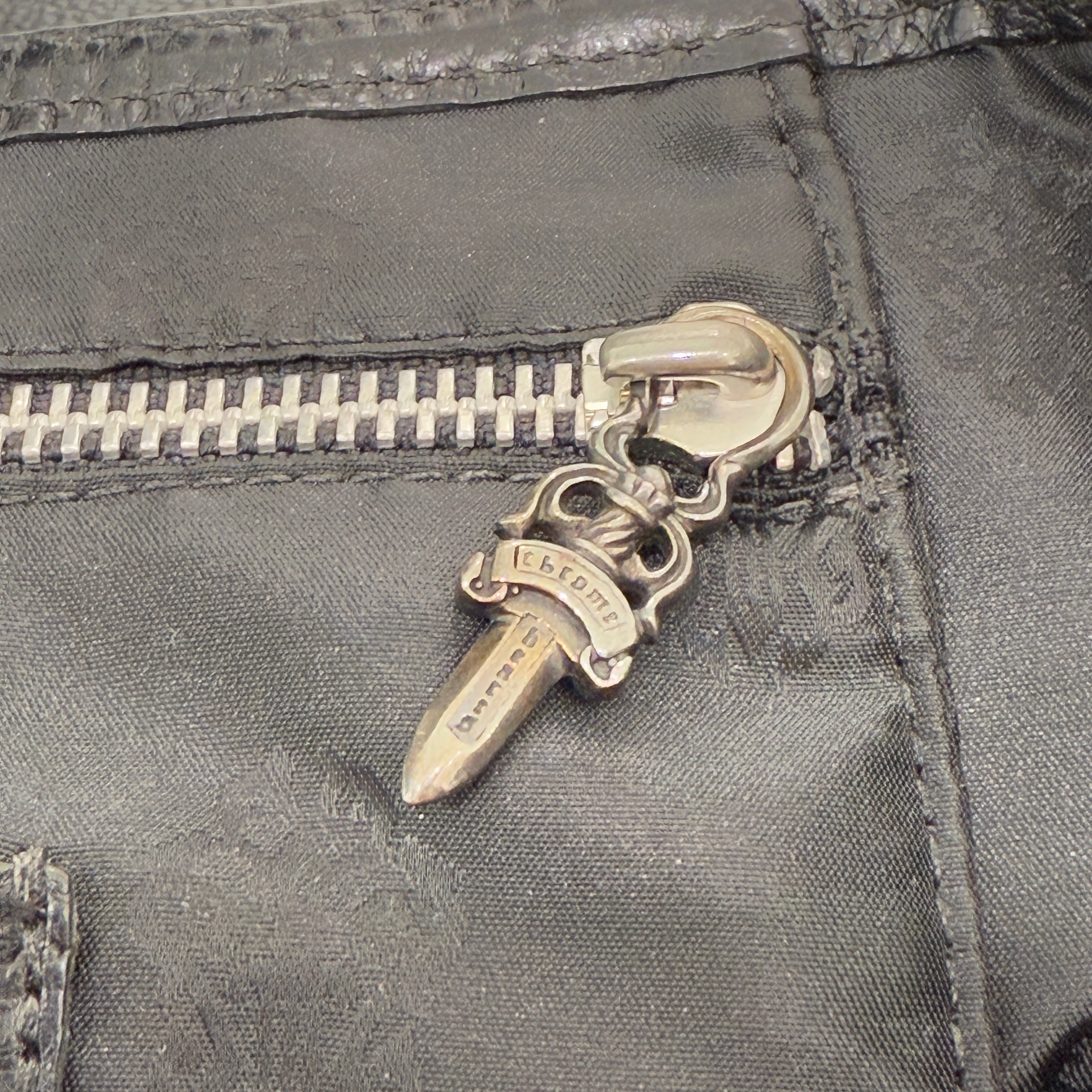 CHROME HEARTS 1 Cross Leather Patch FS Leather Tote Bag クロムハーツ 1クロス レザーパッチ FS レザートートバッグ