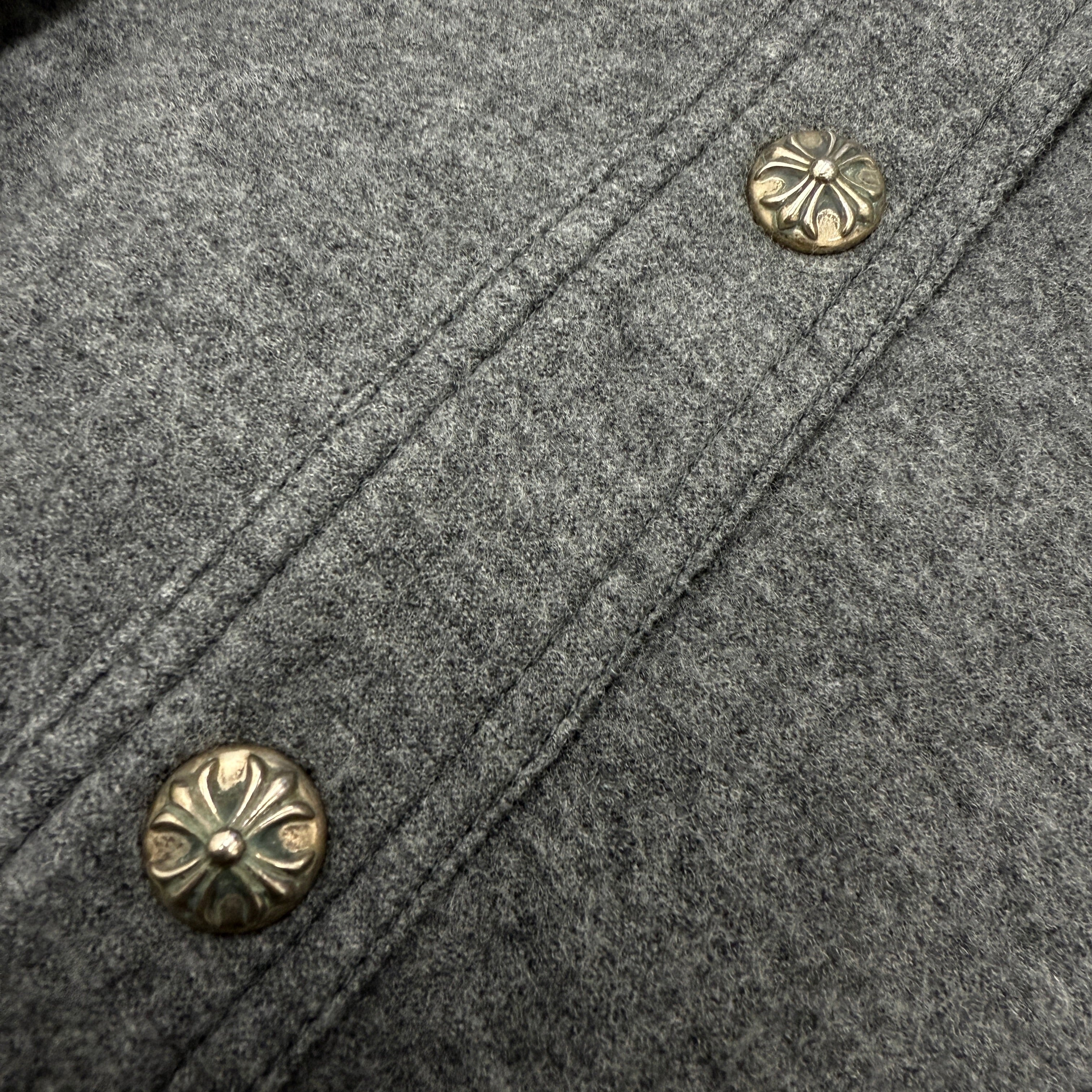 CHROME HEARTS Cross Ball Wool Jacket Size S