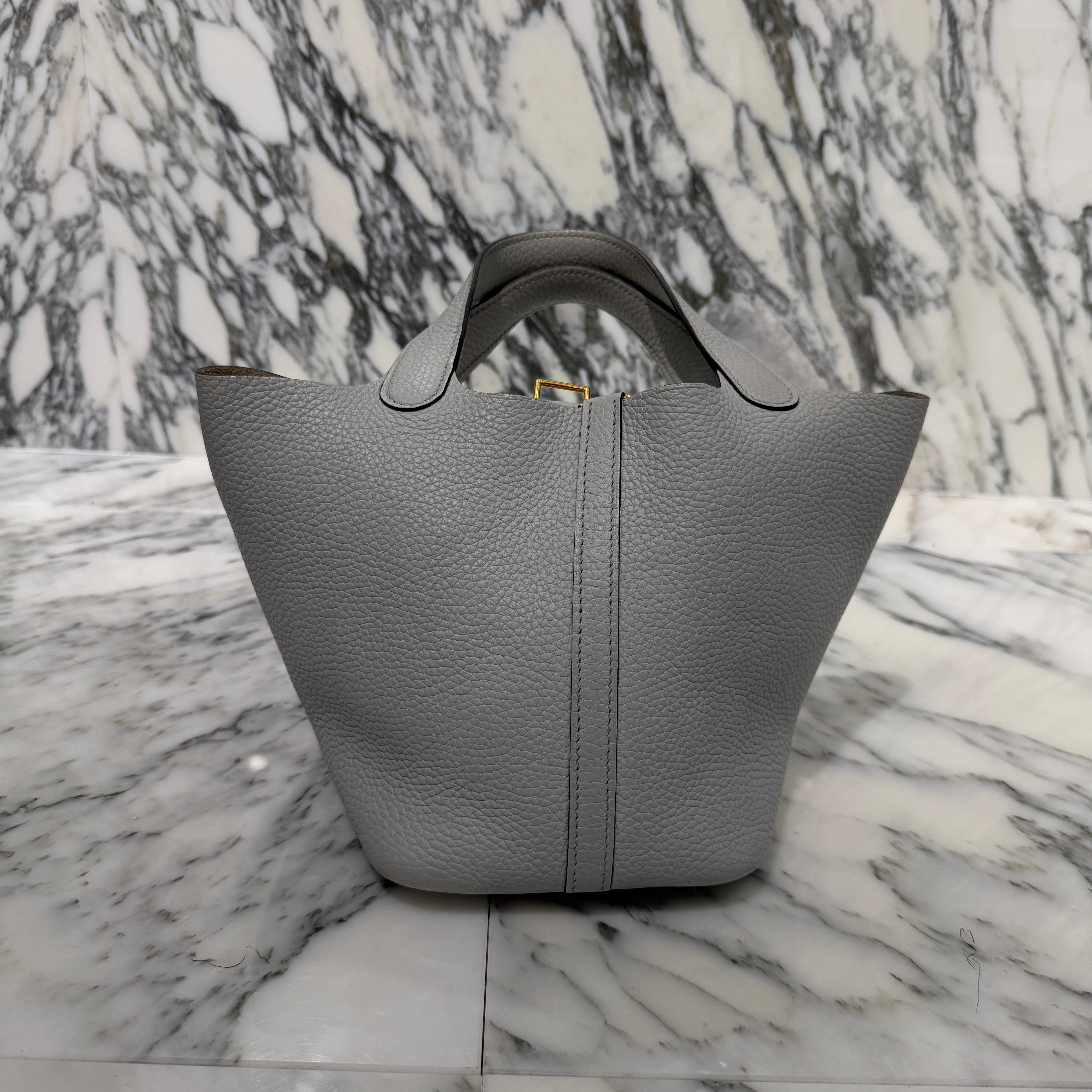 HERMES Picotin Lock PM "Gris Meyer" V刻印 エルメス ピコタンロック PM グリメイヤー ハンドバッグ V刻印