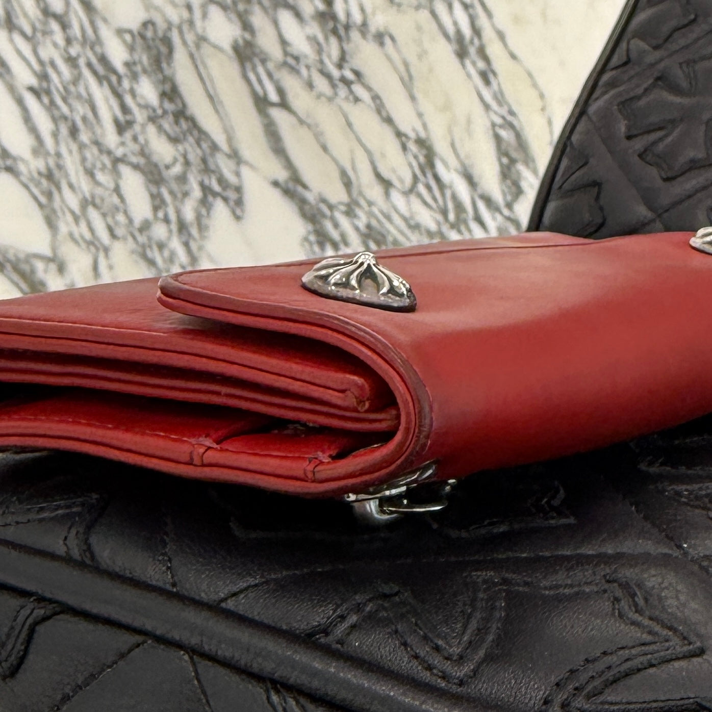 CHROME HEARTS Wave Cross Ball Wallet クロムハーツ ウェーブ クロス