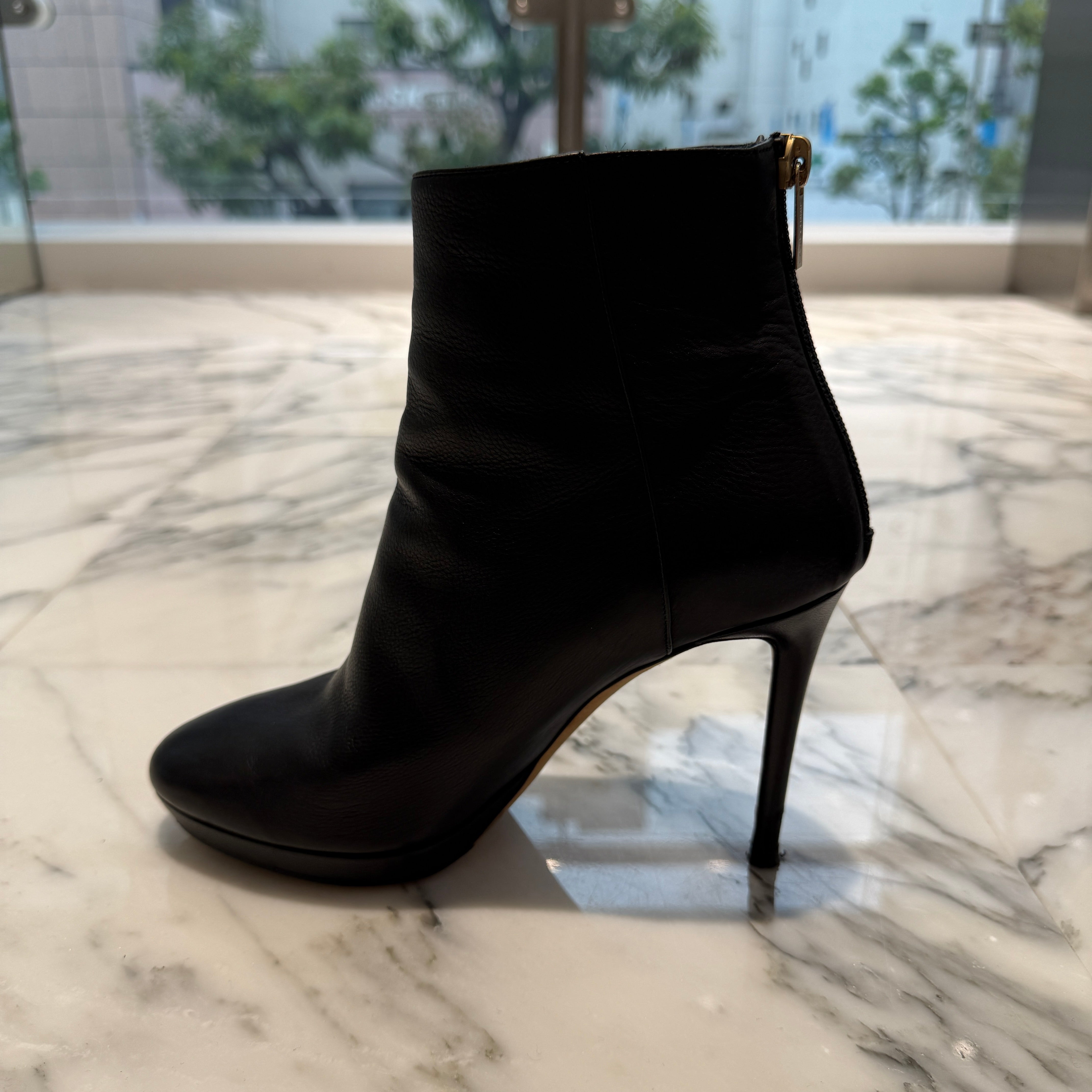 JIMMY CHOO Leather Short Boots size 37 1/2 ジミーチュウ レザーショートブーツ サイズ37 1/2