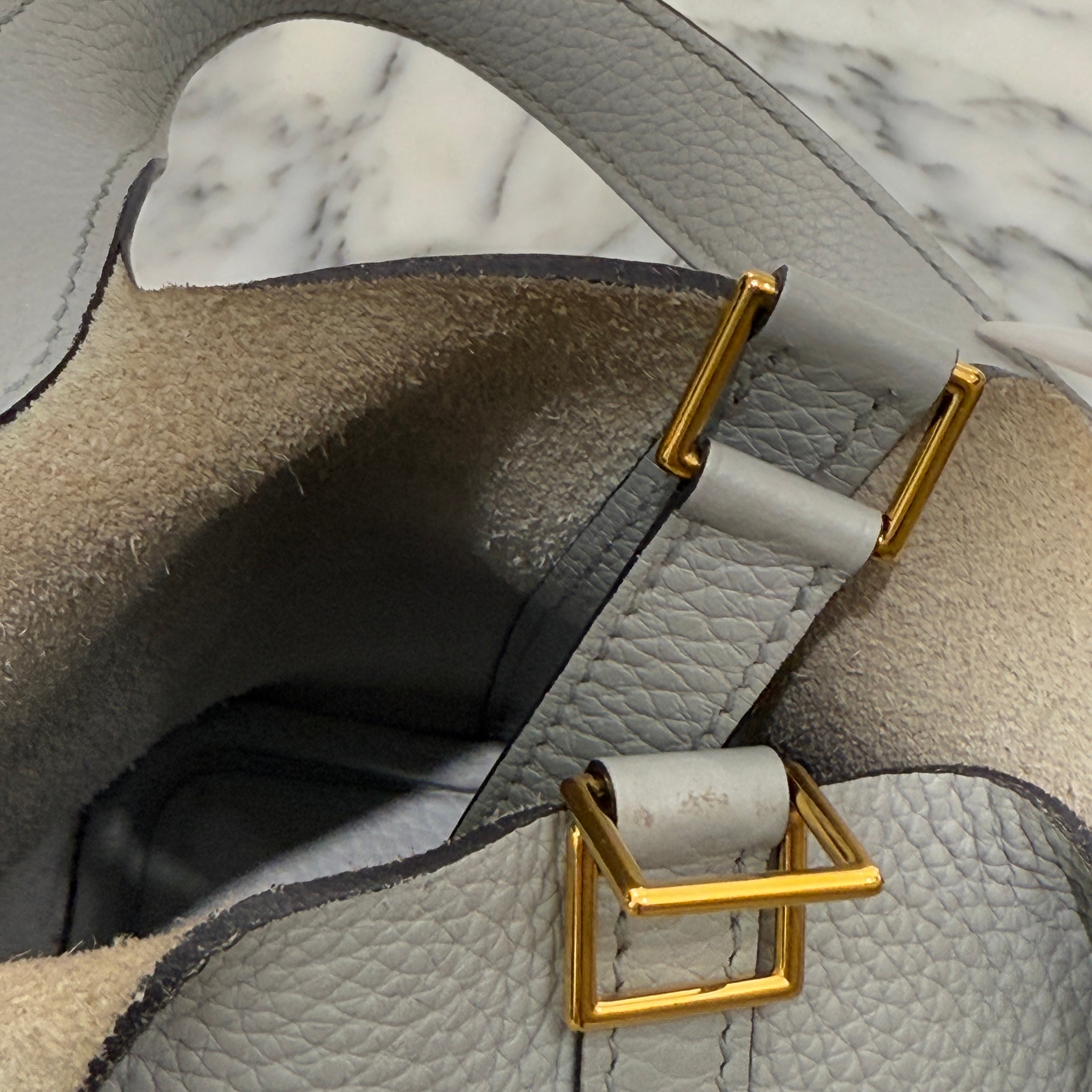 HERMES Picotin Lock PM "Gris Meyer" V刻印 エルメス ピコタンロック PM グリメイヤー ハンドバッグ V刻印