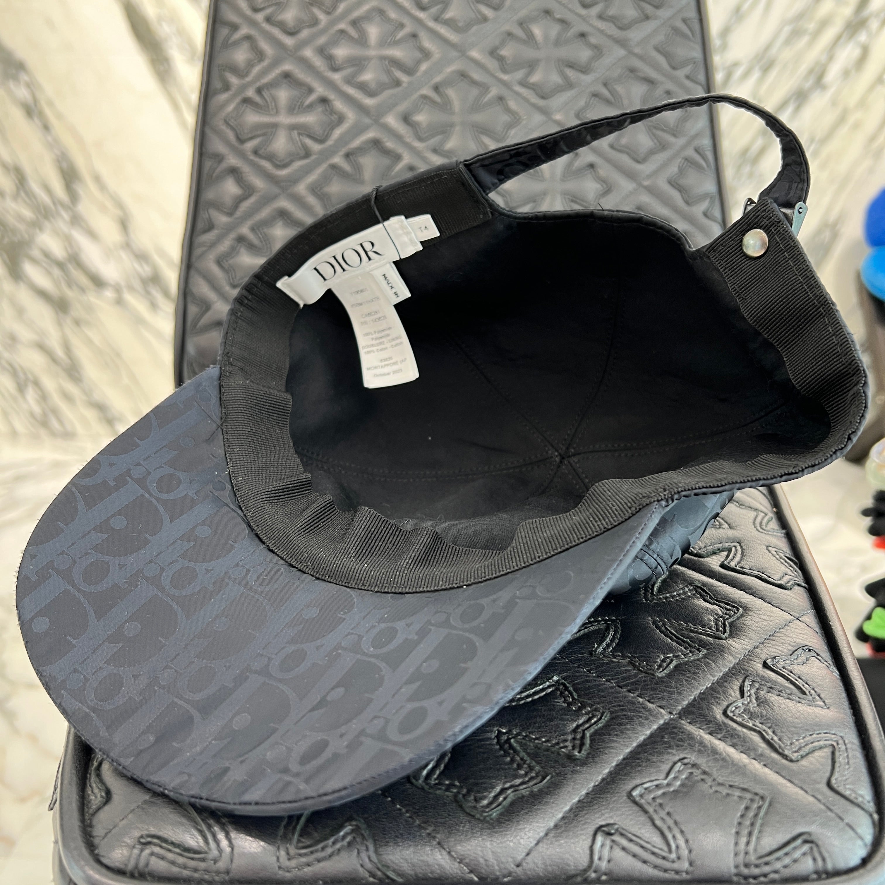 DIOR Oblique Nylon Baseball Cap 4SBM11HATB Size T4 ディオール オブリーク ナイロン ベースボールキャップ サイズT4