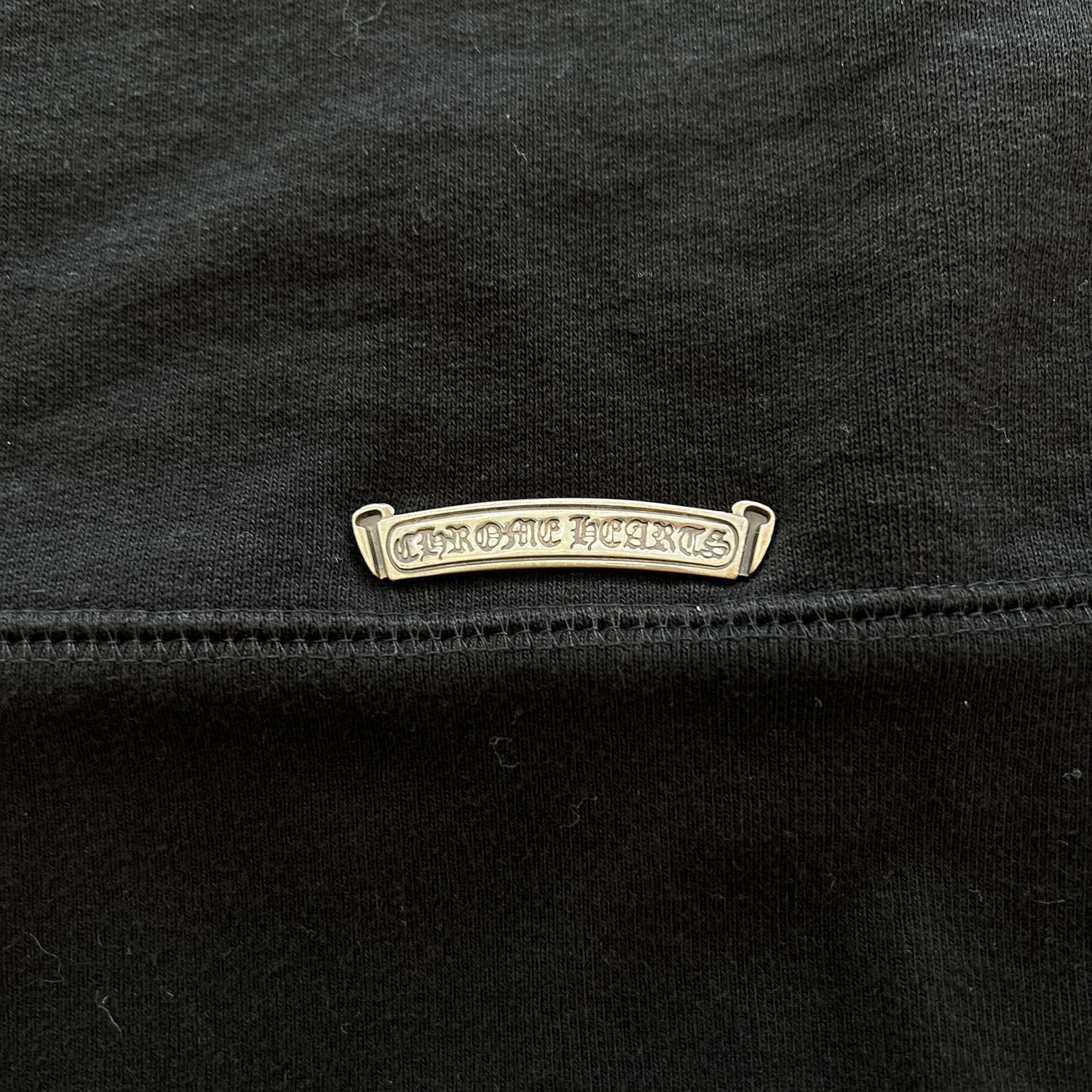 CHROME HEARTS King Taco Cemetery Cross Embroidery Pullover Hoodie Size L クロムハーツ キングタコ セメタリークロス 刺繍 プルオーバーフーディ サイズL