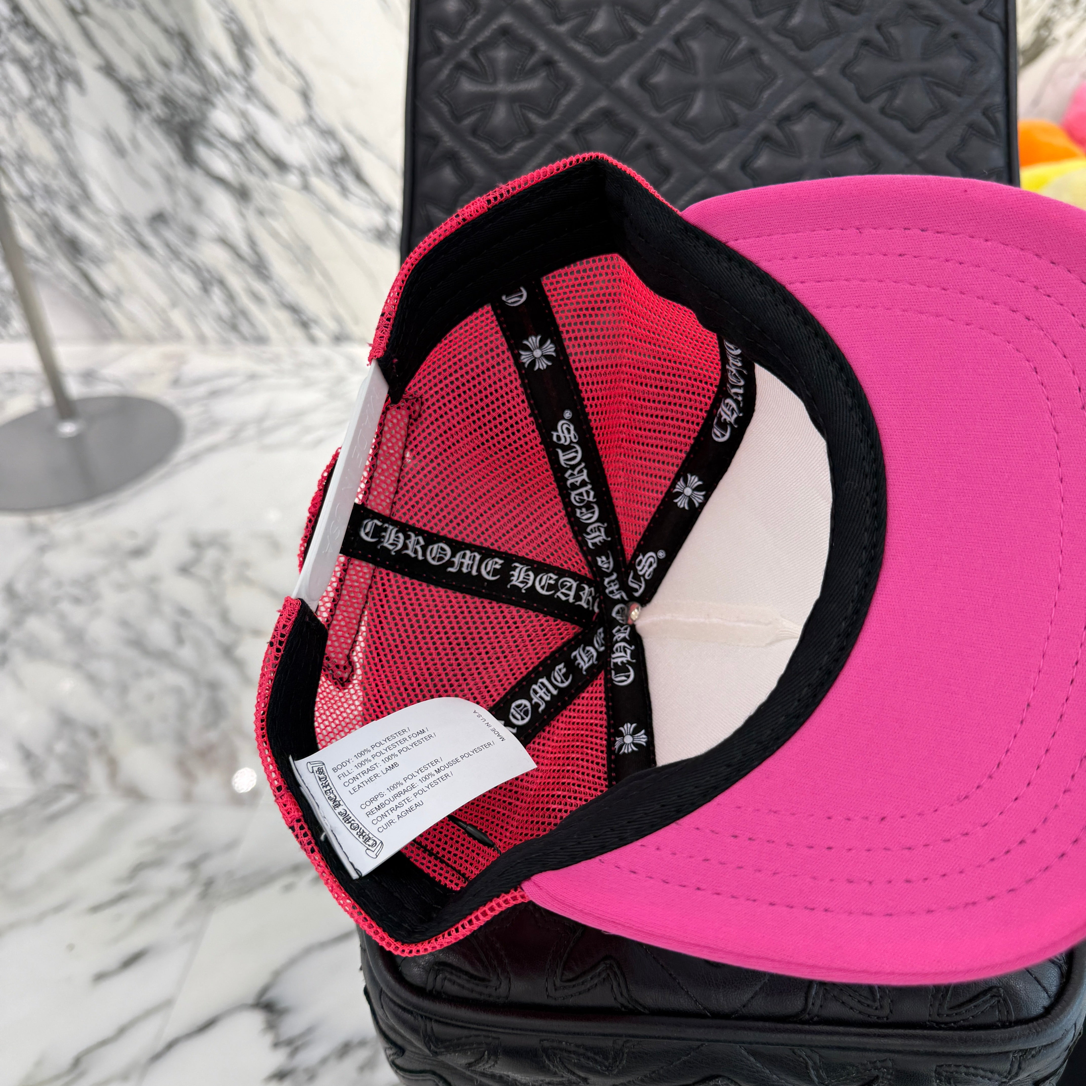 CHROME HEARTS Triple Cross Patch Trucker Cap ONE SIZE(53-60) クロムハーツ トリプルクロスパッチトラッカーキャップ サイズONE SIZE(53-60)