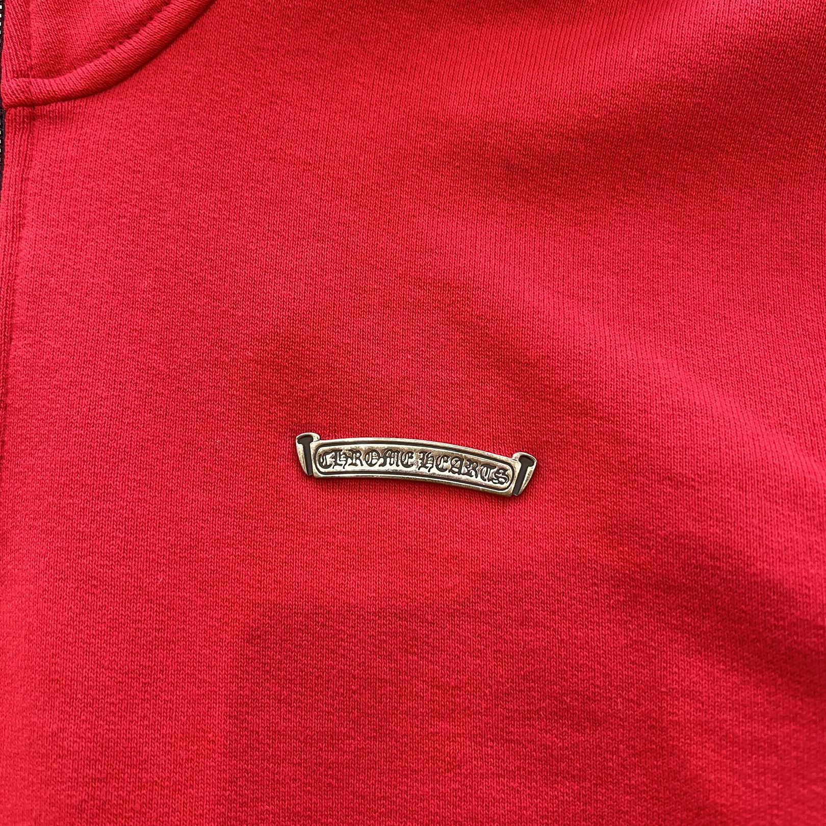 CHROME HEARTS Y NOT King Taco 3 Cemetery Cross Embroidery Half Zip Sweat Shirt Size L クロムハーツ ワイノット キングタコ 3 セメタリークロス刺繍 ハーフジップ スウェットシャツ サイズL