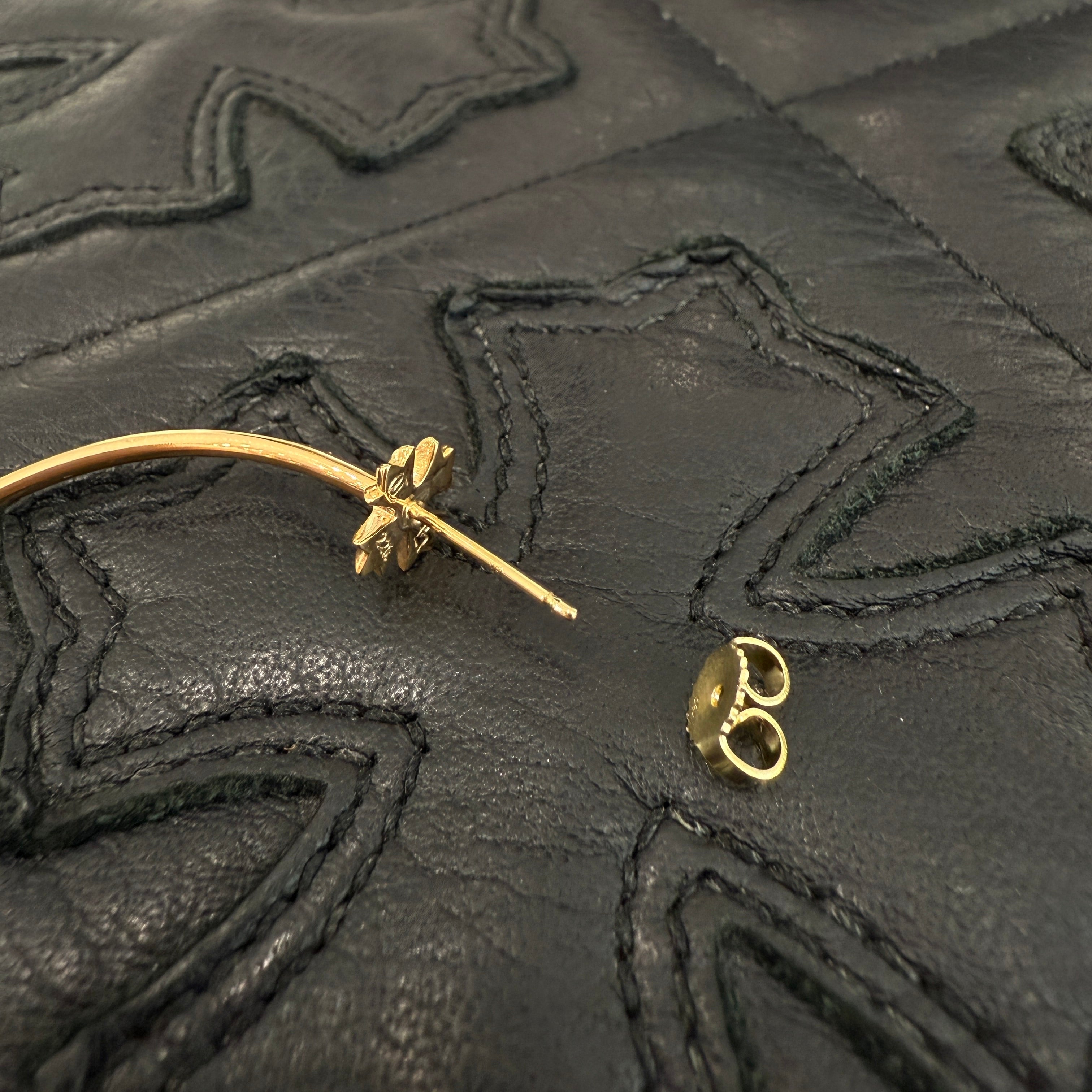 CHROME HEARTS 22K CH Plus Hoop Earring クロムハーツ 22K CHプラス クロス フープ イヤリング ピアス