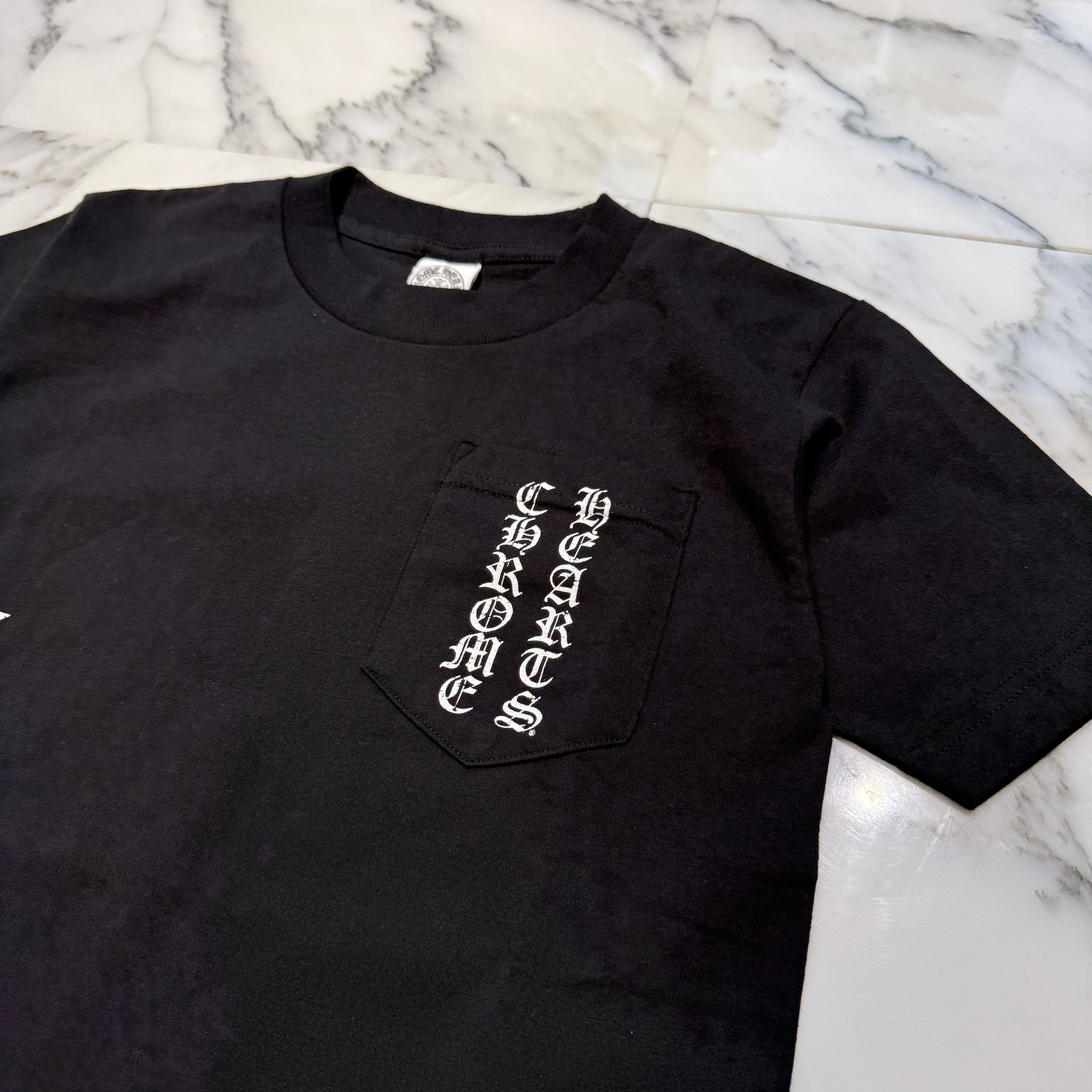 CHROME HEARTS Vertical Logo Side Star Tee Size S クロムハーツ ヴァーティカルロゴ サイドスター Tシャツ サイズS