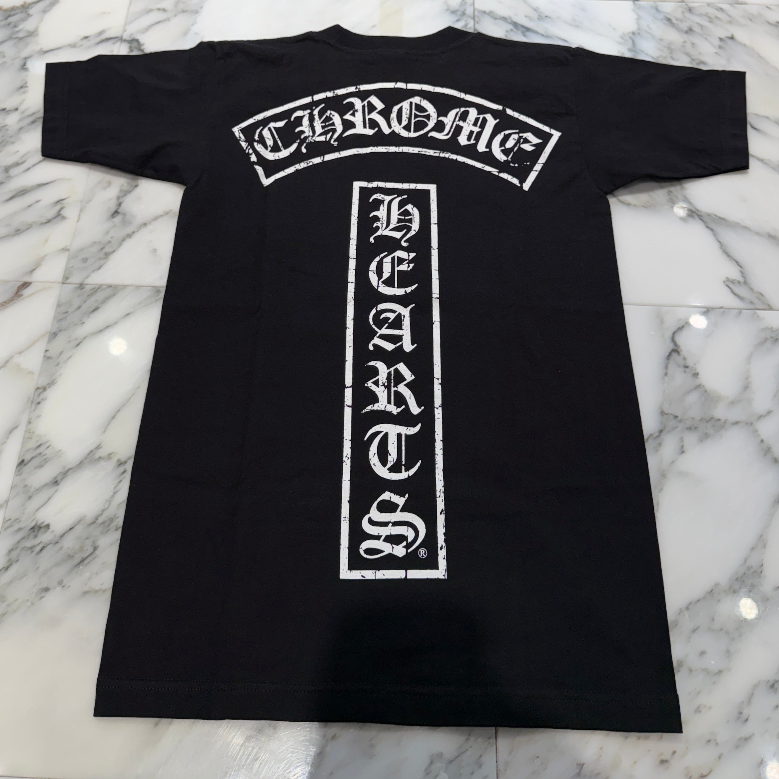 CHROME HEARTS Vertical Logo Side Star Tee Size S クロムハーツ ヴァーティカルロゴ サイドスター Tシャツ サイズS