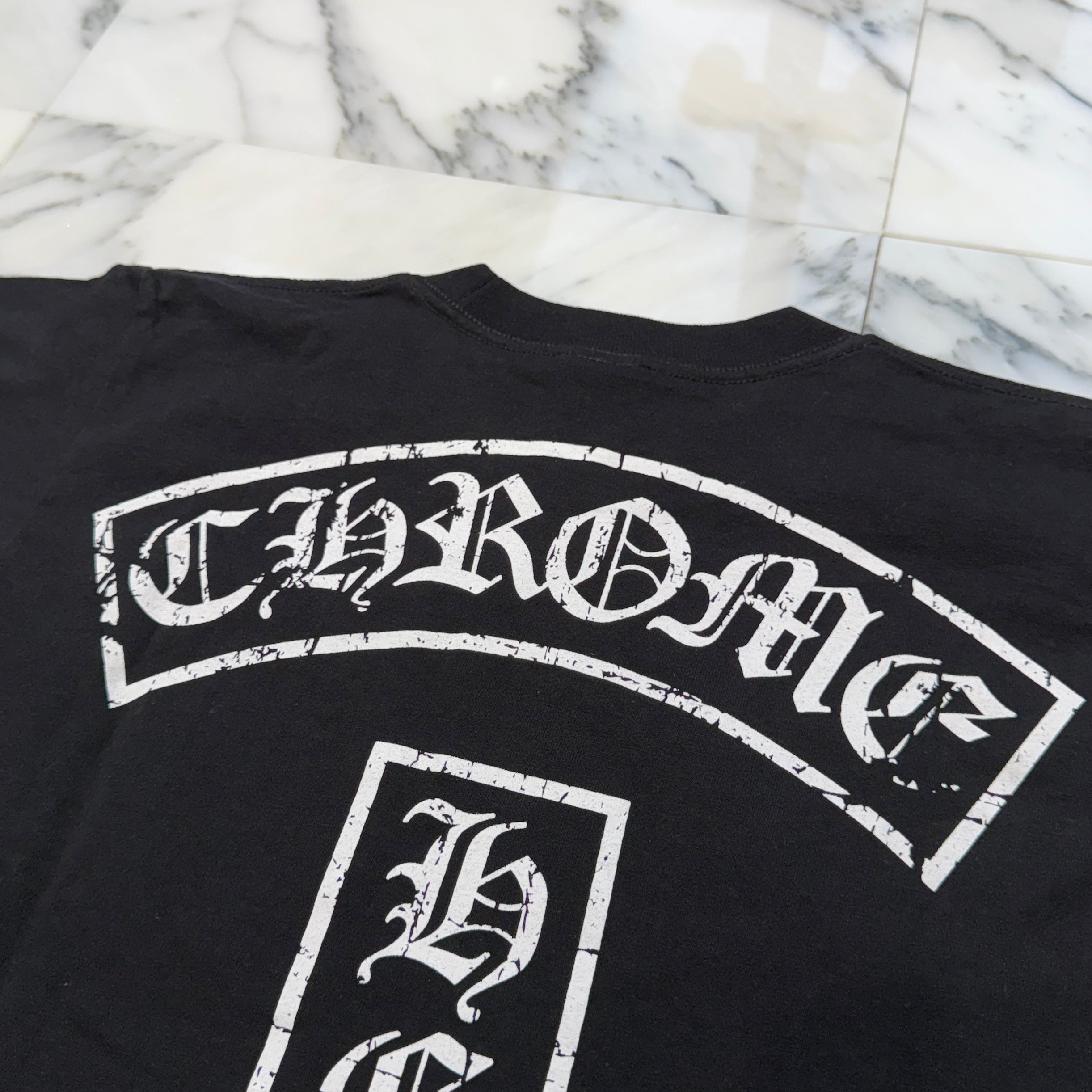 CHROME HEARTS Vertical Logo Side Star Tee Size S クロムハーツ ヴァーティカルロゴ サイドスター Tシャツ サイズS