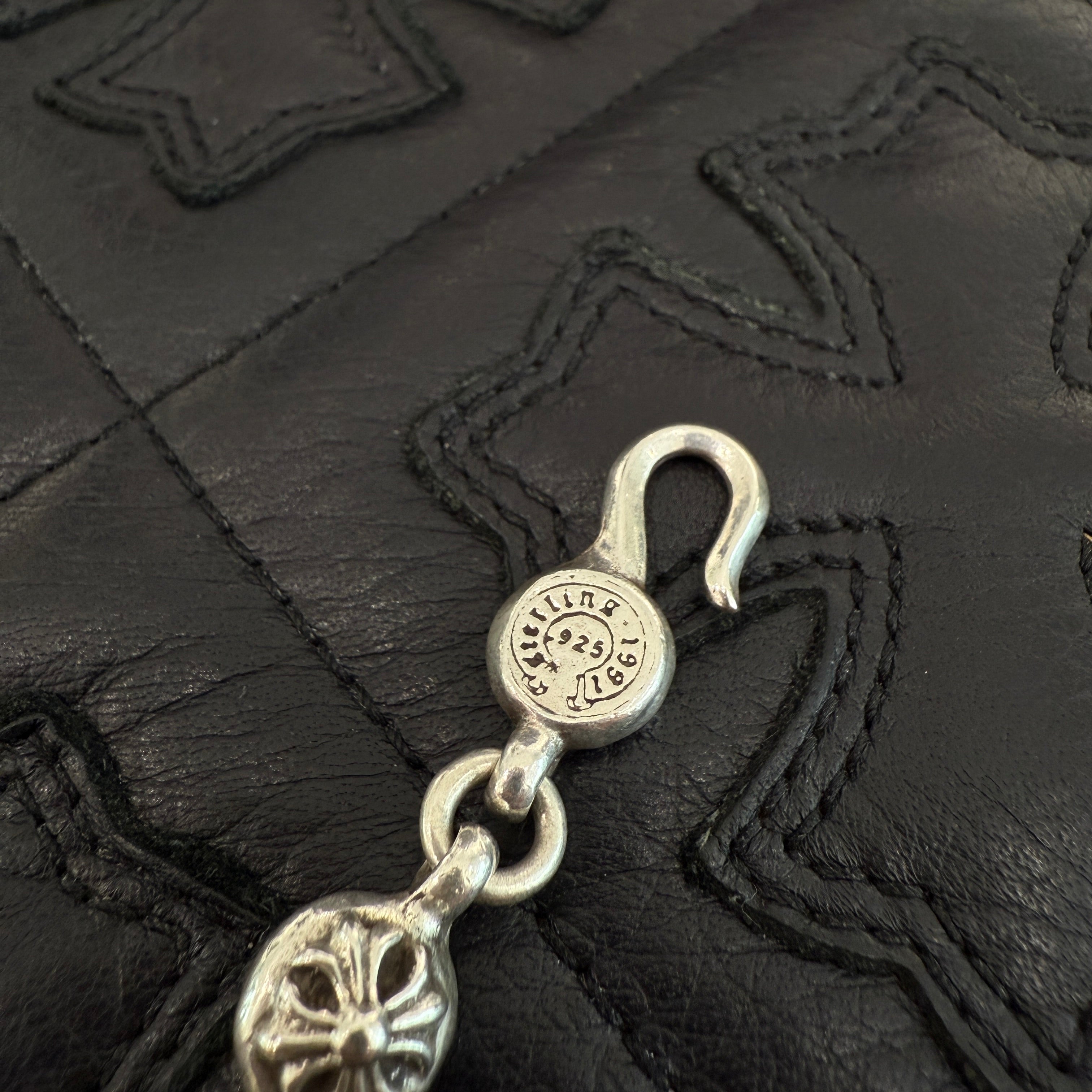 CHROME HEARTS CH Cross Pendant Small with Cross Ball Necklace #1 Size 20 Inch クロムハーツ CHクロス ペンダント スモール ウィズ クロスボール ネックレス #1 サイズ20インチ