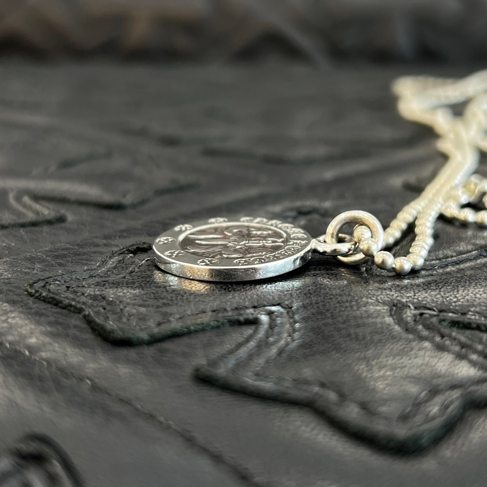 CHROME HEARTS Angel Medal Charm V2 Neckless Size 29inch クロムハーツ エンジェルメダルチャーム V2 ネックレス サイズ29インチ