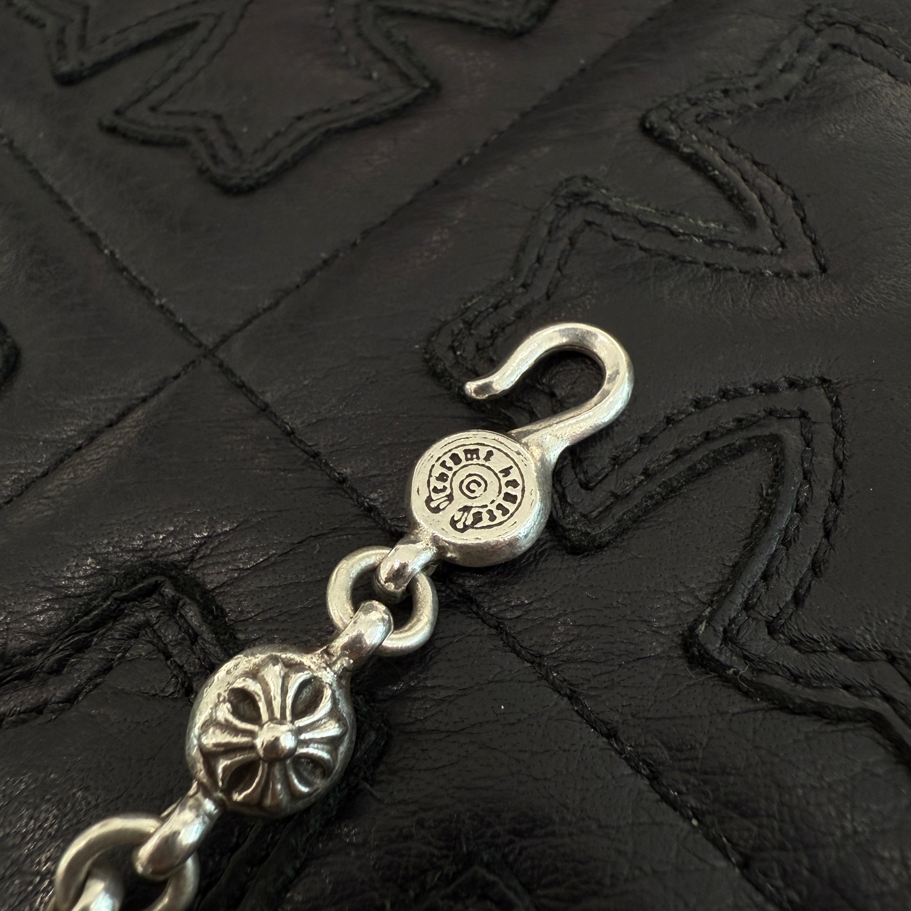 CHROME HEARTS CH Cross Pendant Small with Cross Ball Necklace #1 Size 20 Inch クロムハーツ CHクロス ペンダント スモール ウィズ クロスボール ネックレス #1 サイズ20インチ