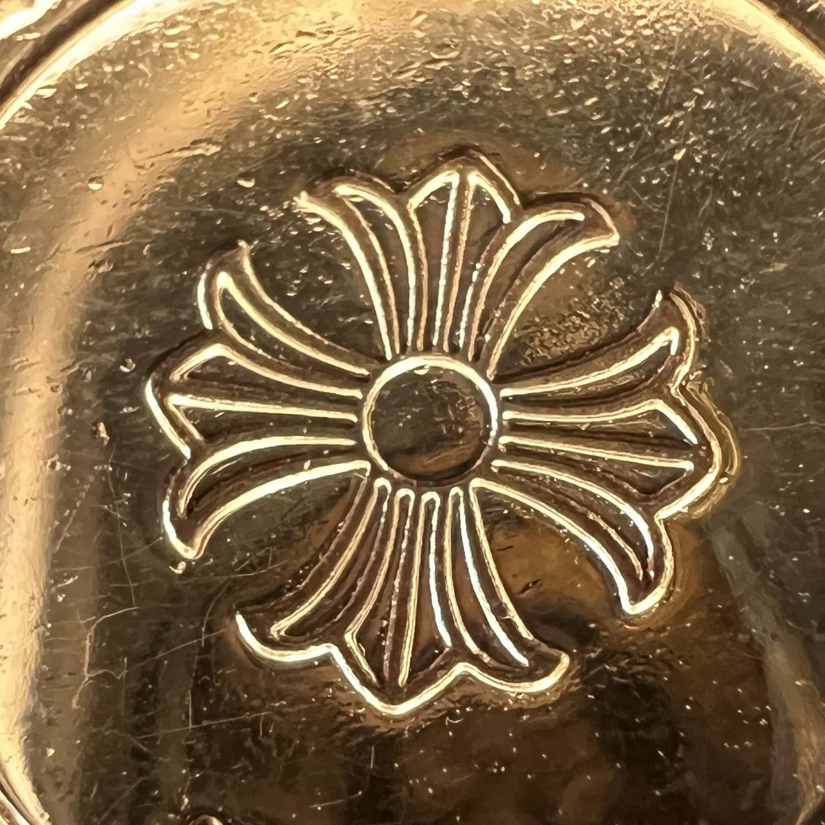 CHROME HEARTS 22K ANGEL MEDAL Pave Diamond Pendant Top クロムハーツ 22K エンジェル メダル パヴェ ダイヤモンド ペンダントトップ