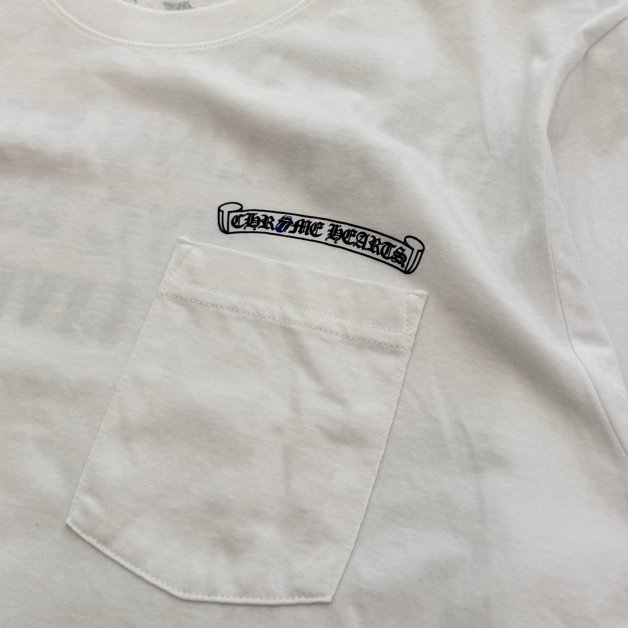 CHROME HEARTS × The Rolling Stones Las Vegas Limited  Lip And Tongue Arch Logo Tee Size L クロムハーツ × ローリングストーンズ ラスベガス限定 リップアンドタン アーチロゴ Tシャツ サイズL