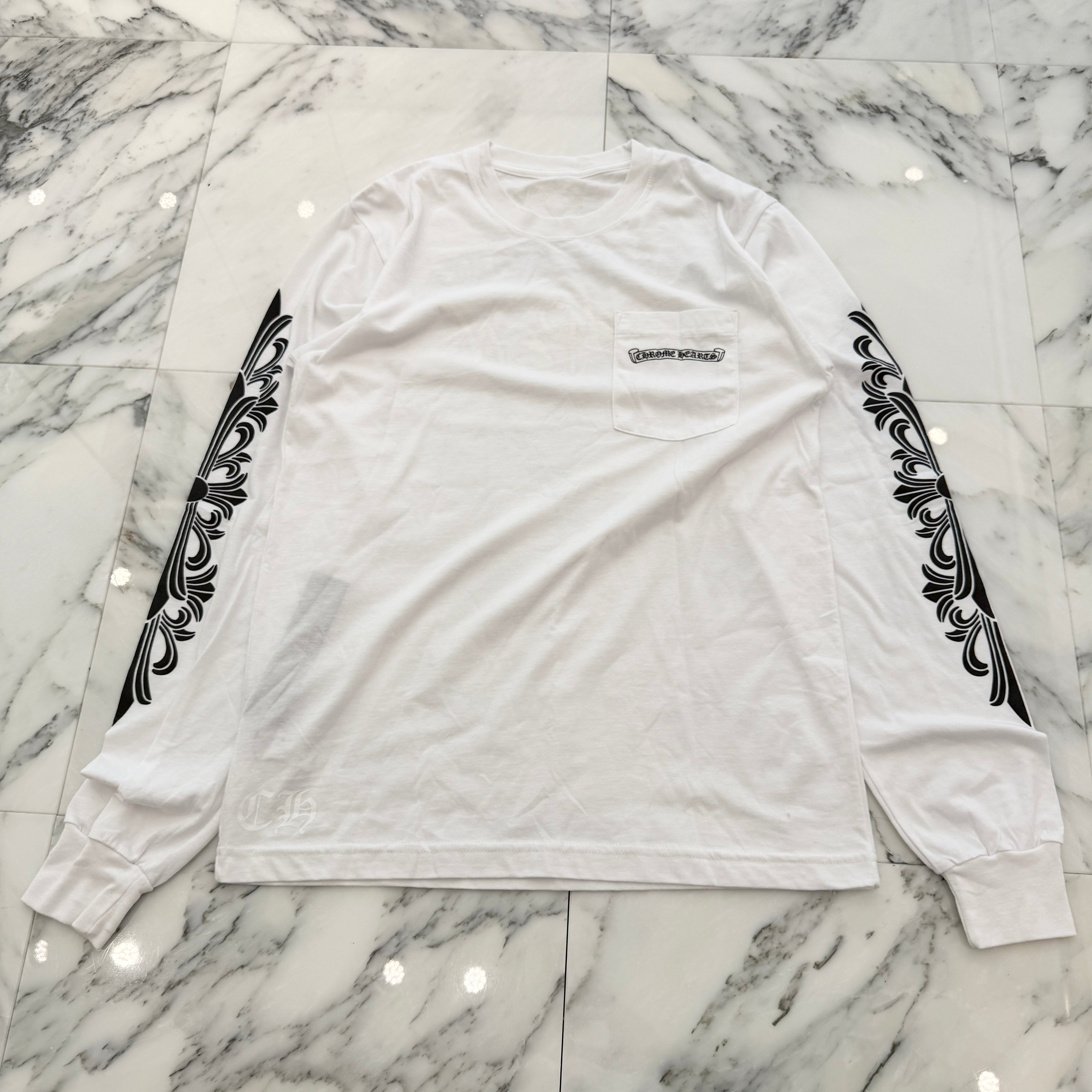 CHROME HEARTS × MATTY BOY ASPEN Limited Floral Cross Long Sleeve Tee Size M クロムハーツ × マッティボーイ アスペン限定 フローラルクロス ロングスリーブTシャツ サイズM