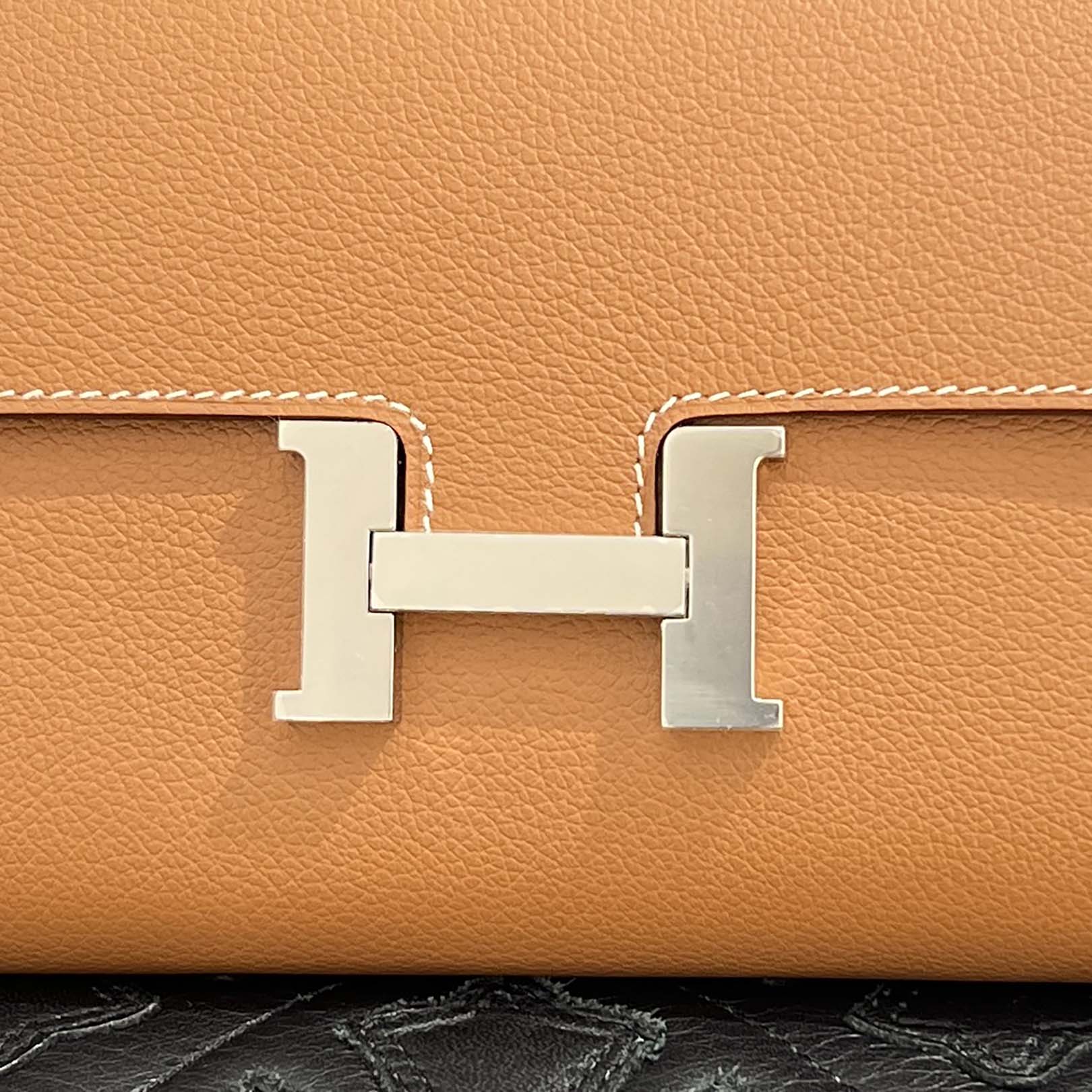HERMES Constance To Go "GOLD" Leather Long Wallet K刻印 エルメス コンスタンス トゥ ゴー "ゴールド" レザーロングウォレット K刻印