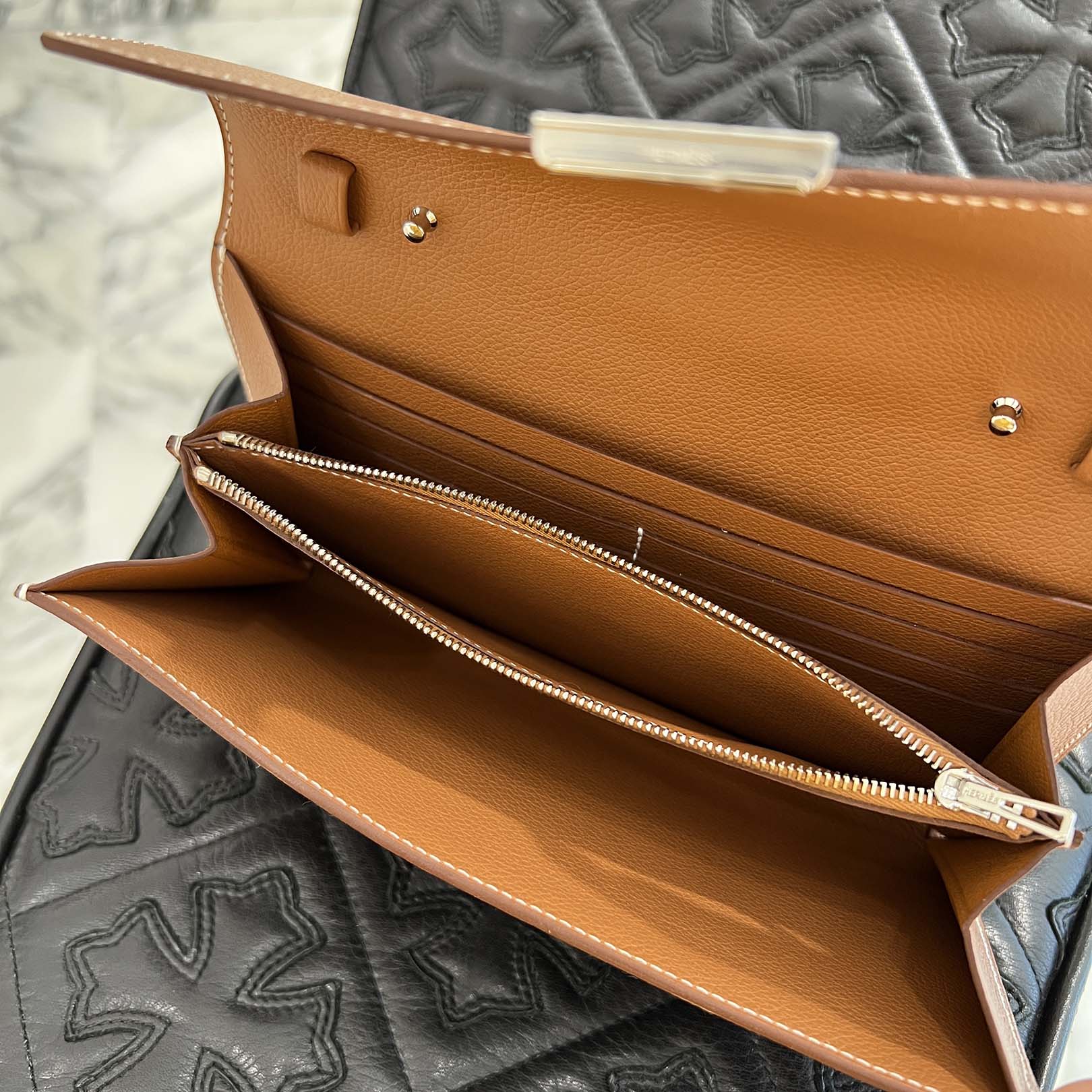 HERMES Constance To Go "GOLD" Leather Long Wallet K刻印 エルメス コンスタンス トゥ ゴー "ゴールド" レザーロングウォレット K刻印