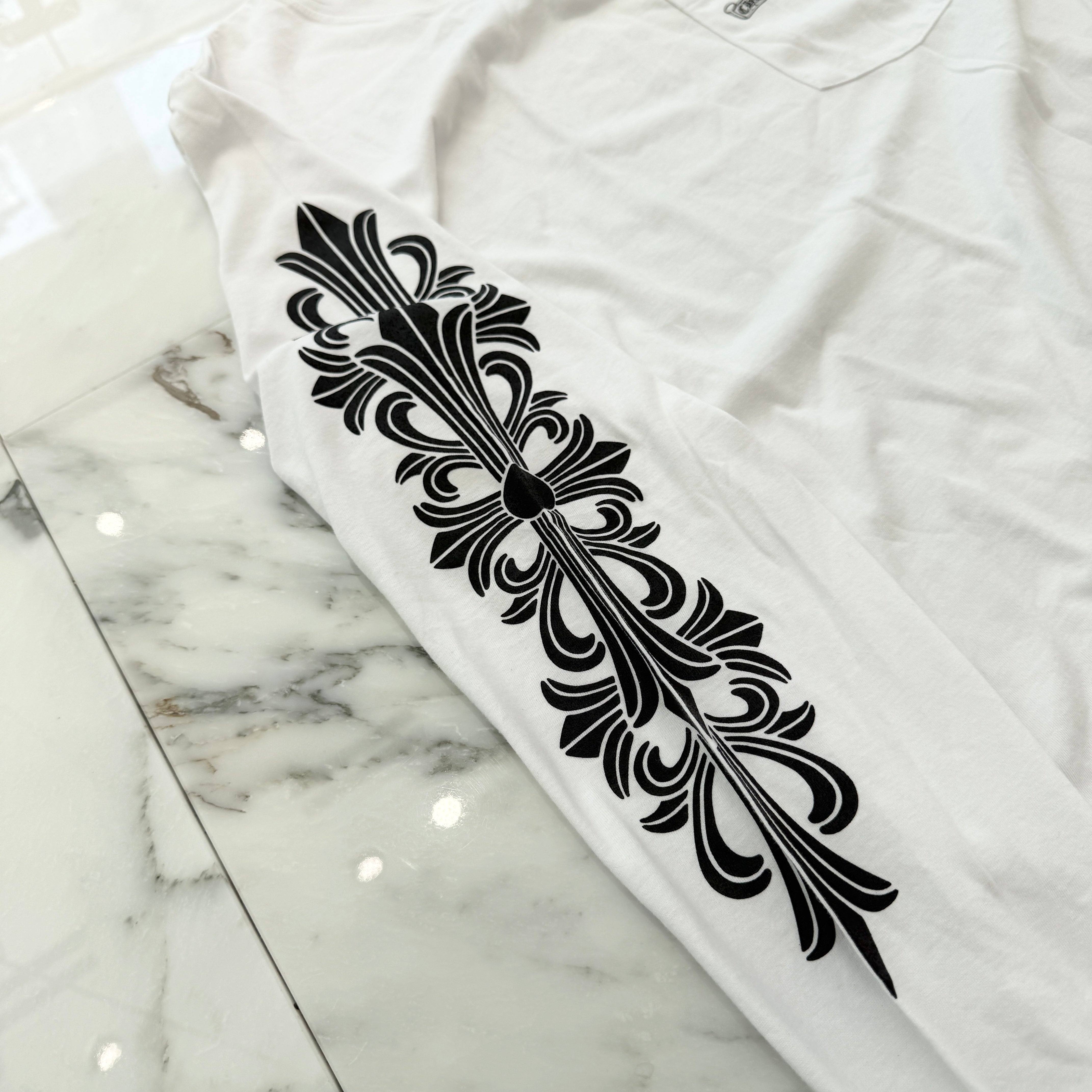 CHROME HEARTS × MATTY BOY ASPEN Limited Floral Cross Long Sleeve