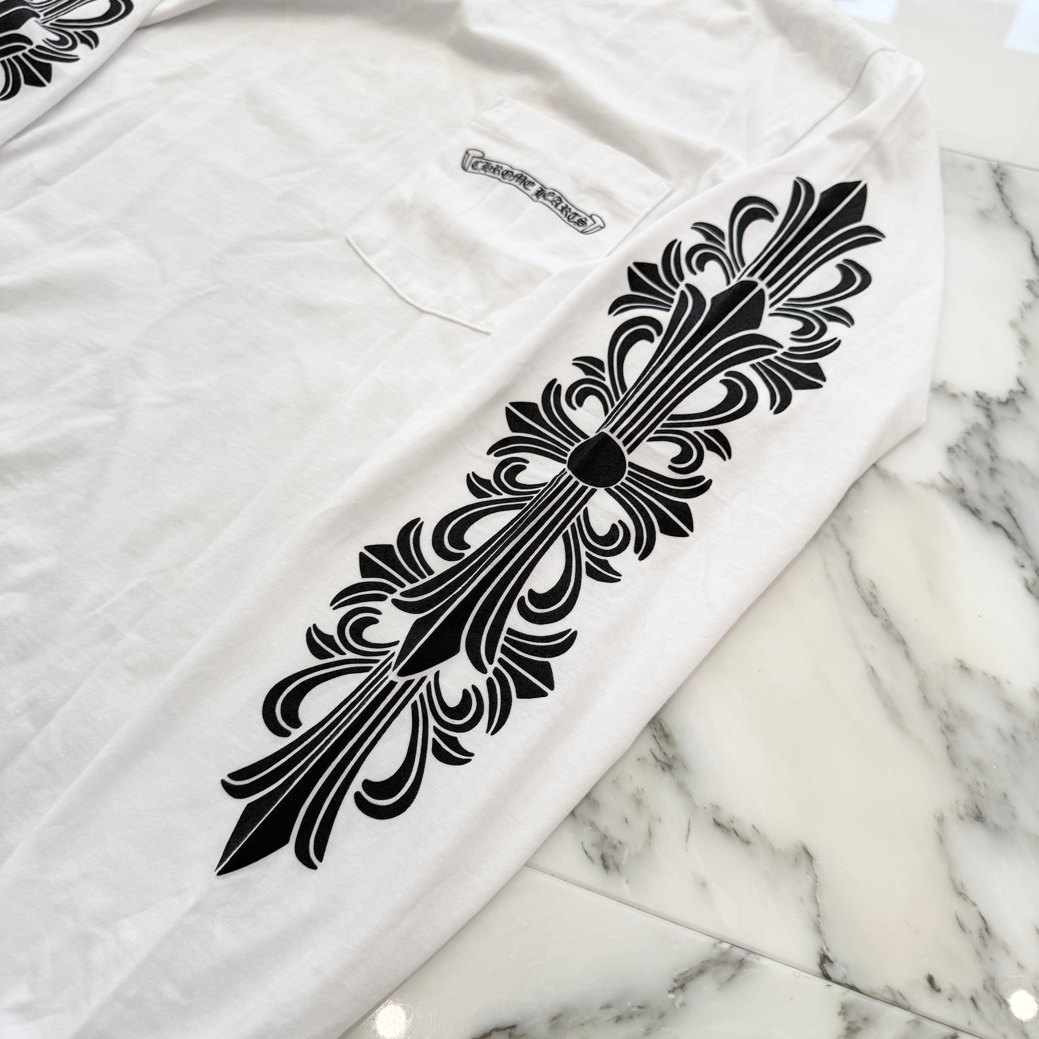 CHROME HEARTS × MATTY BOY ASPEN Limited Floral Cross Long Sleeve Tee Size M クロムハーツ × マッティボーイ アスペン限定 フローラルクロス ロングスリーブTシャツ サイズM