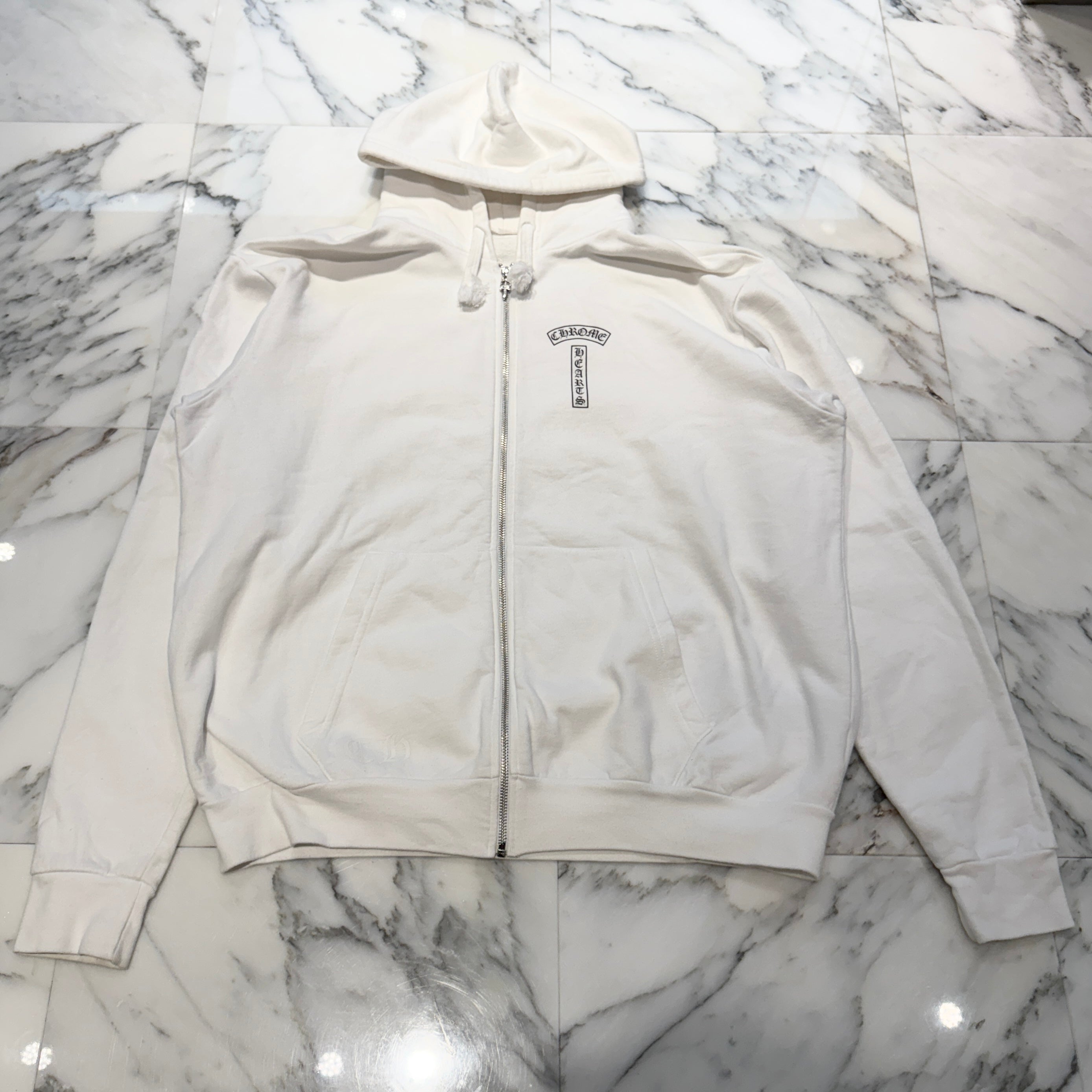 CHROME HEARTS Back Arch USA Logo Zip Up Hoodie Size L クロムハーツ バックアーチ USAロゴ ジップアップフーディー サイズL