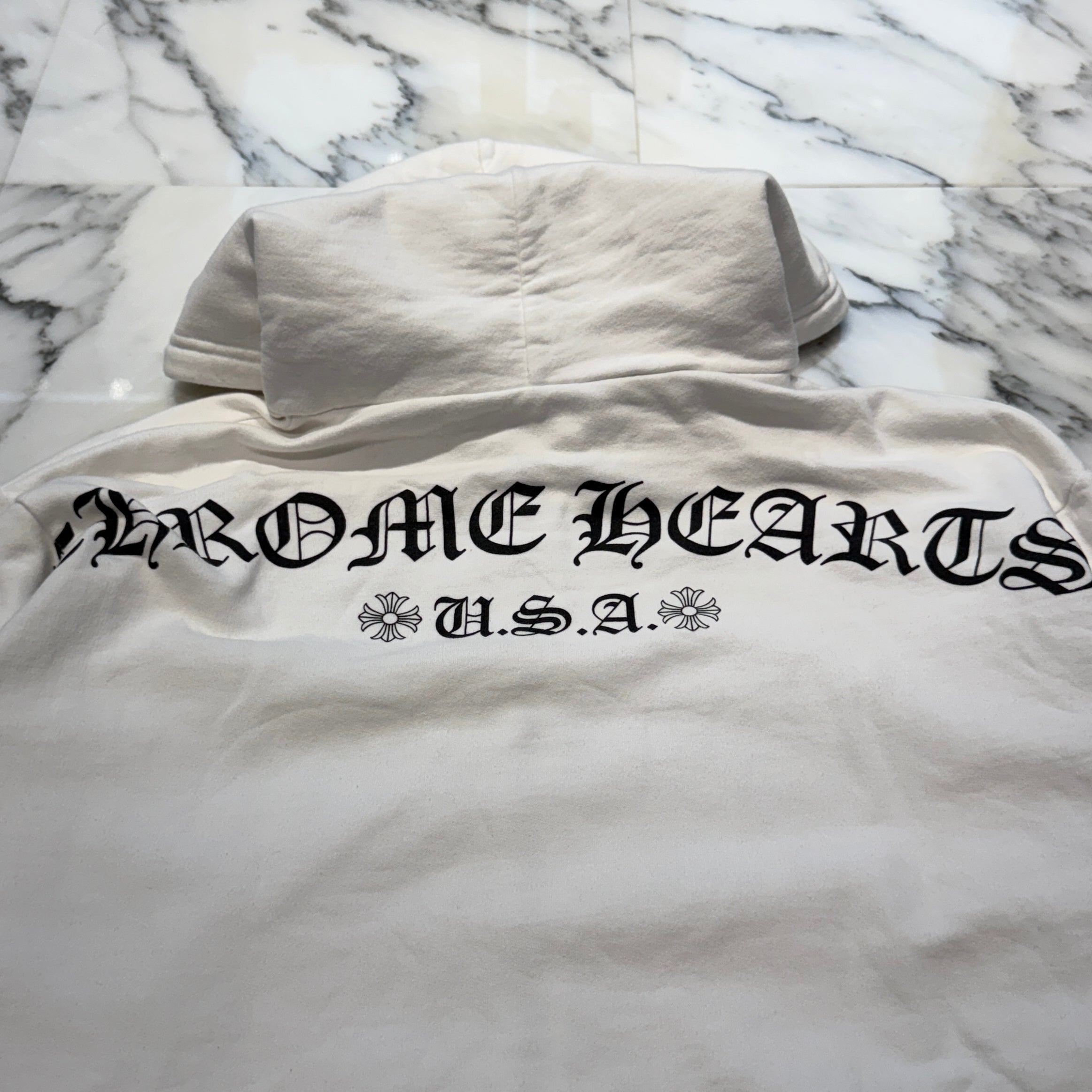 CHROME HEARTS Back Arch USA Logo Zip Up Hoodie Size L クロムハーツ バックアーチ USAロゴ ジップアップフーディー サイズL