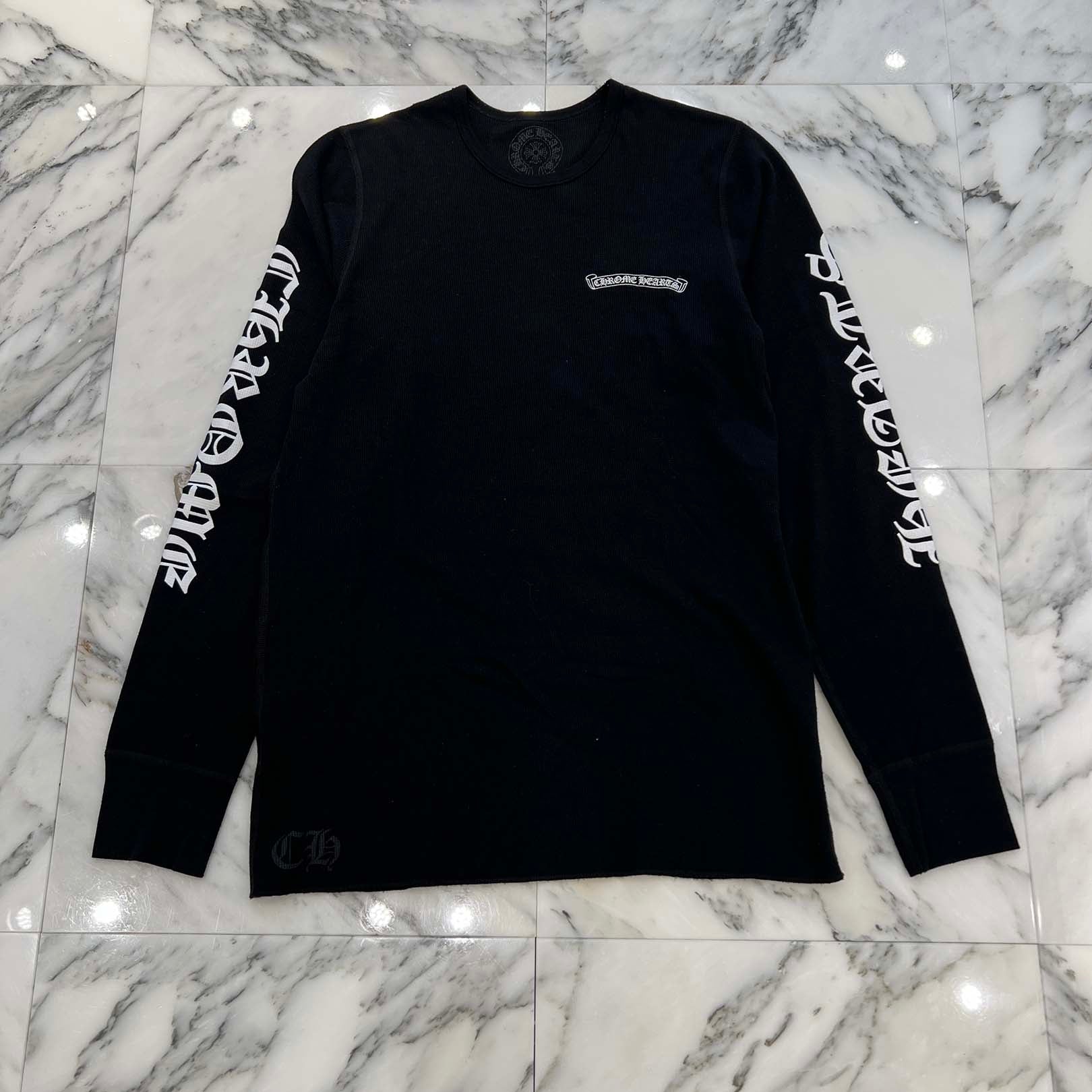 CHROME HEARTS 2025SS Scroll Label Arm Logo Print Thermal Long