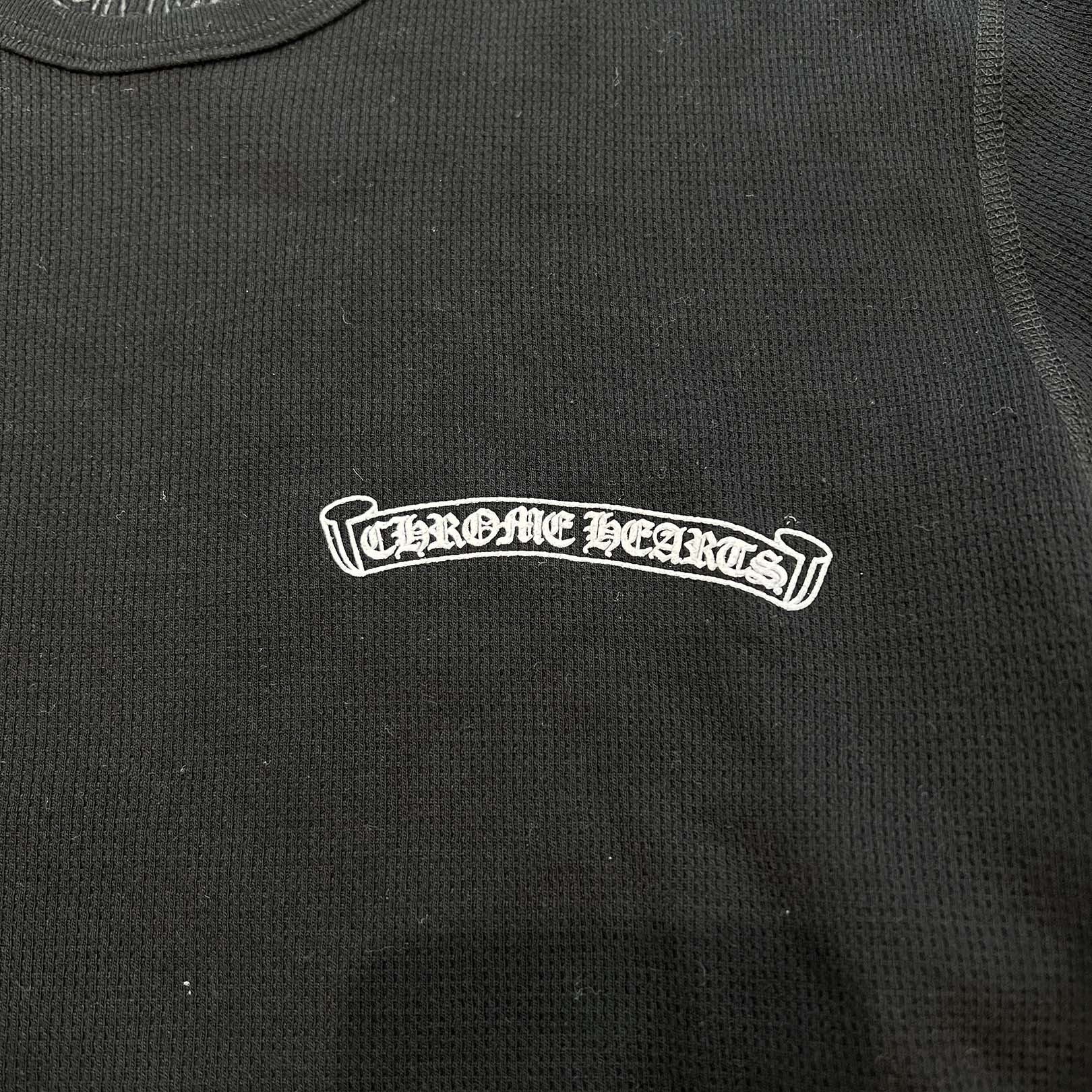 CHROME HEARTS 2025SS Scroll Label Arm Logo Print Thermal Long Sleeve Tee Size XL クロムハーツ スクロールラベル アームロゴプリント  サーマル ロングスリーブ Tシャツ サイズXL