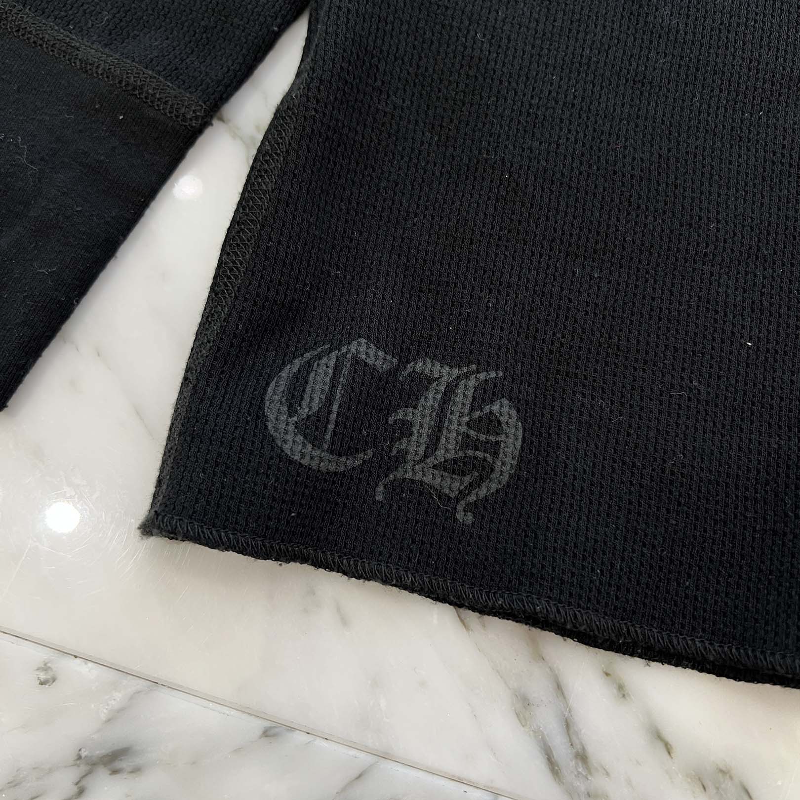 CHROME HEARTS 2025SS Scroll Label Arm Logo Print Thermal Long Sleeve Tee Size XL クロムハーツ スクロールラベル アームロゴプリント  サーマル ロングスリーブ Tシャツ サイズXL