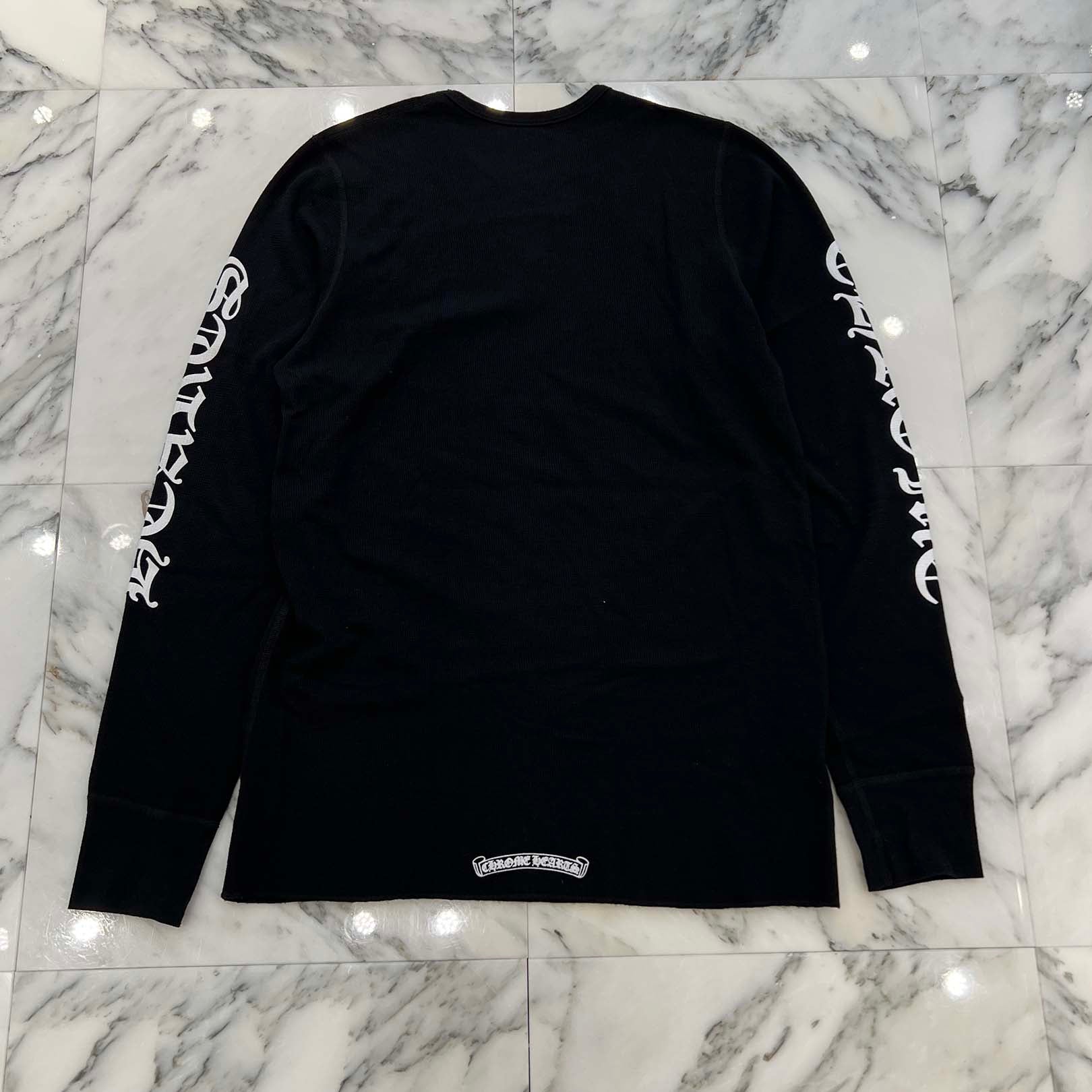 CHROME HEARTS 2025SS Scroll Label Arm Logo Print Thermal Long Sleeve Tee Size XL クロムハーツ スクロールラベル アームロゴプリント  サーマル ロングスリーブ Tシャツ サイズXL