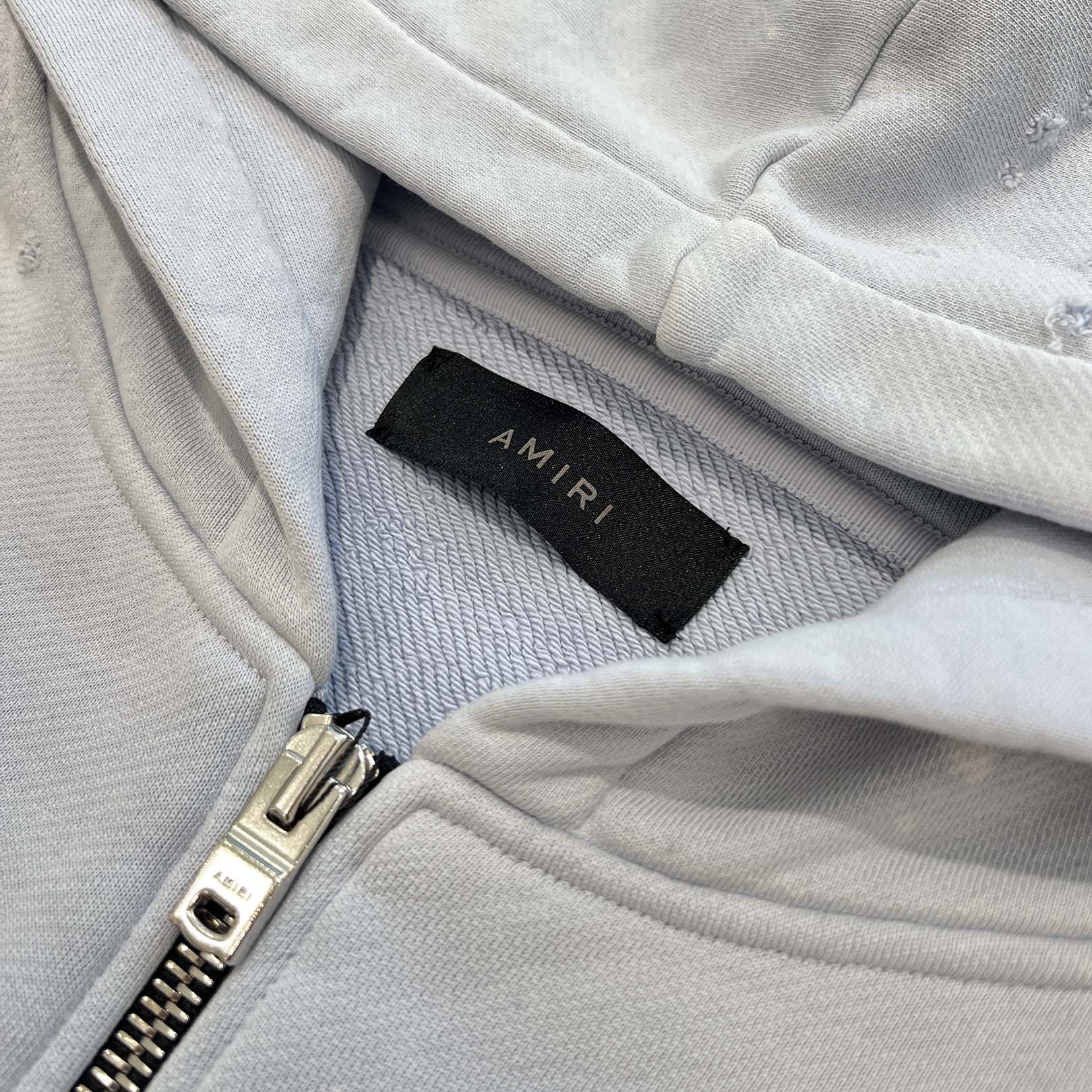 AMIRI 2024SS Shotgun Destroyer Zip Up Hoodie SRAMJYHD1021SMRCTT2 Size L アミリ ショットガン デストロイヤー ジップアップフーディ サイズL