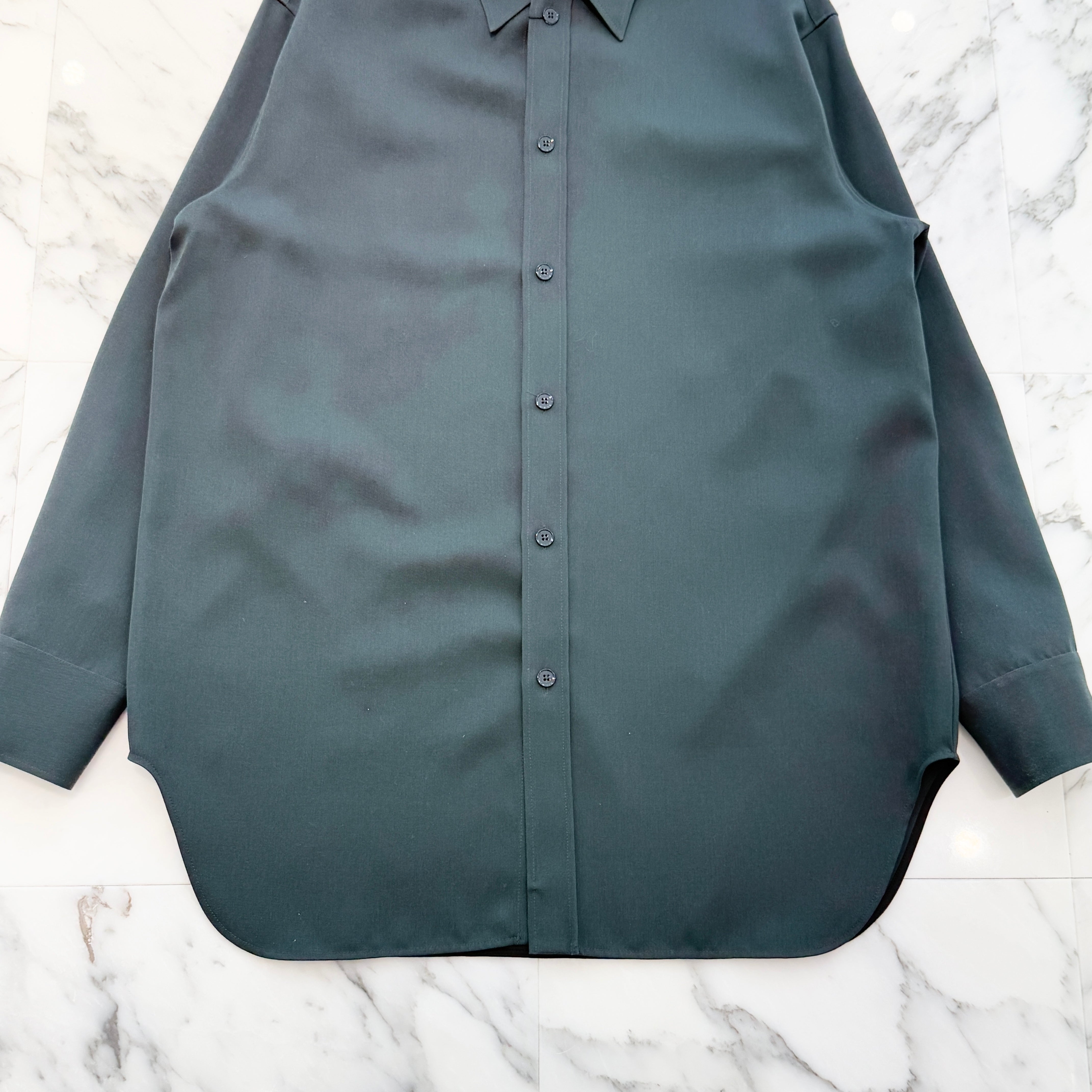 JIL SANDER 2022SS Regular Fit Wool Shirt Jacket JSMU600928MU20290021 Size 40 ジルサンダー レギュラーフィット ウール シャツジャケット サイズ40