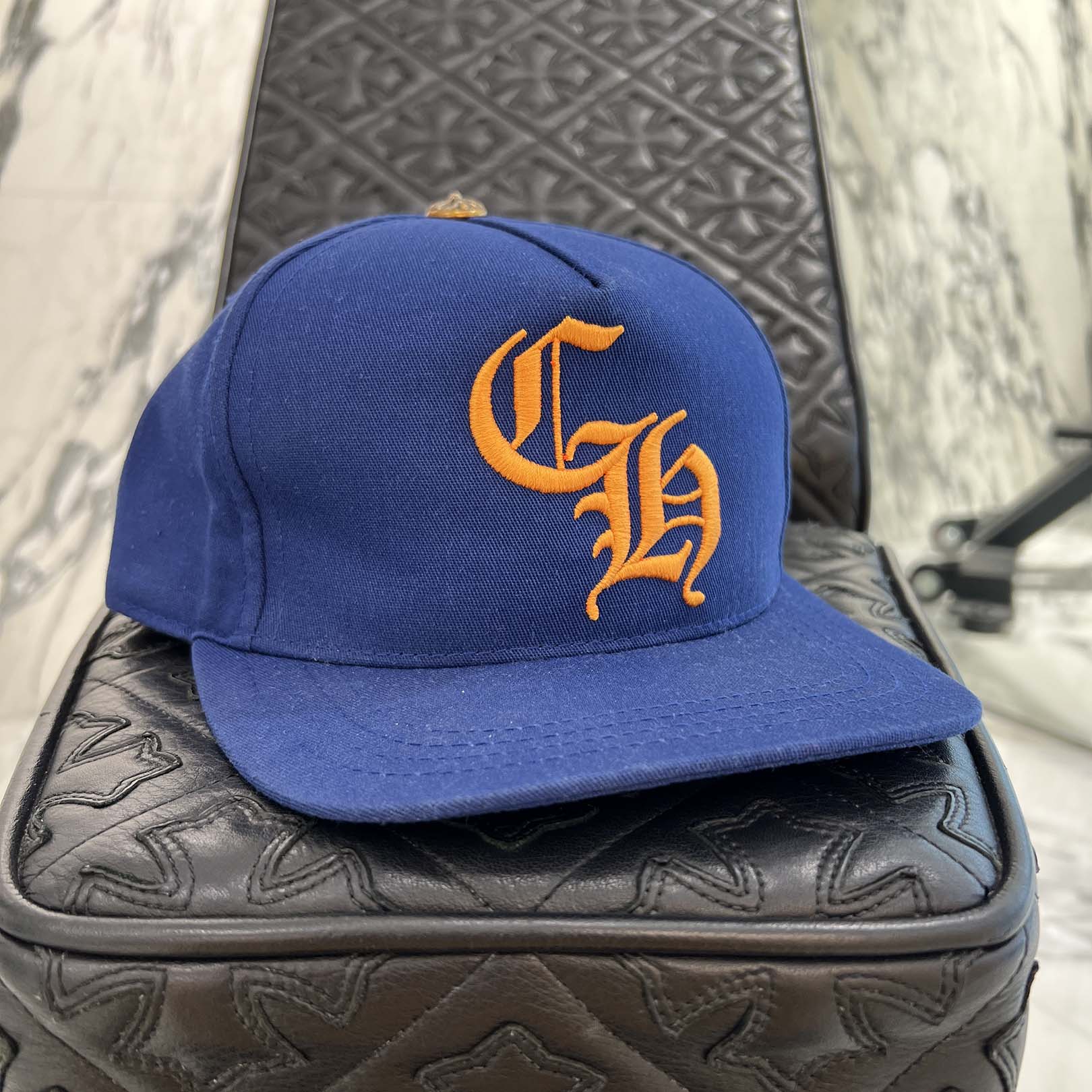 CHROME HEARTS CH Logo Embroidery Trucker Cap Size ONE SIZE (53-60) クロムハーツ CHロゴ刺繍 トラッカーキャップ サイズONE SIZE (53-60)