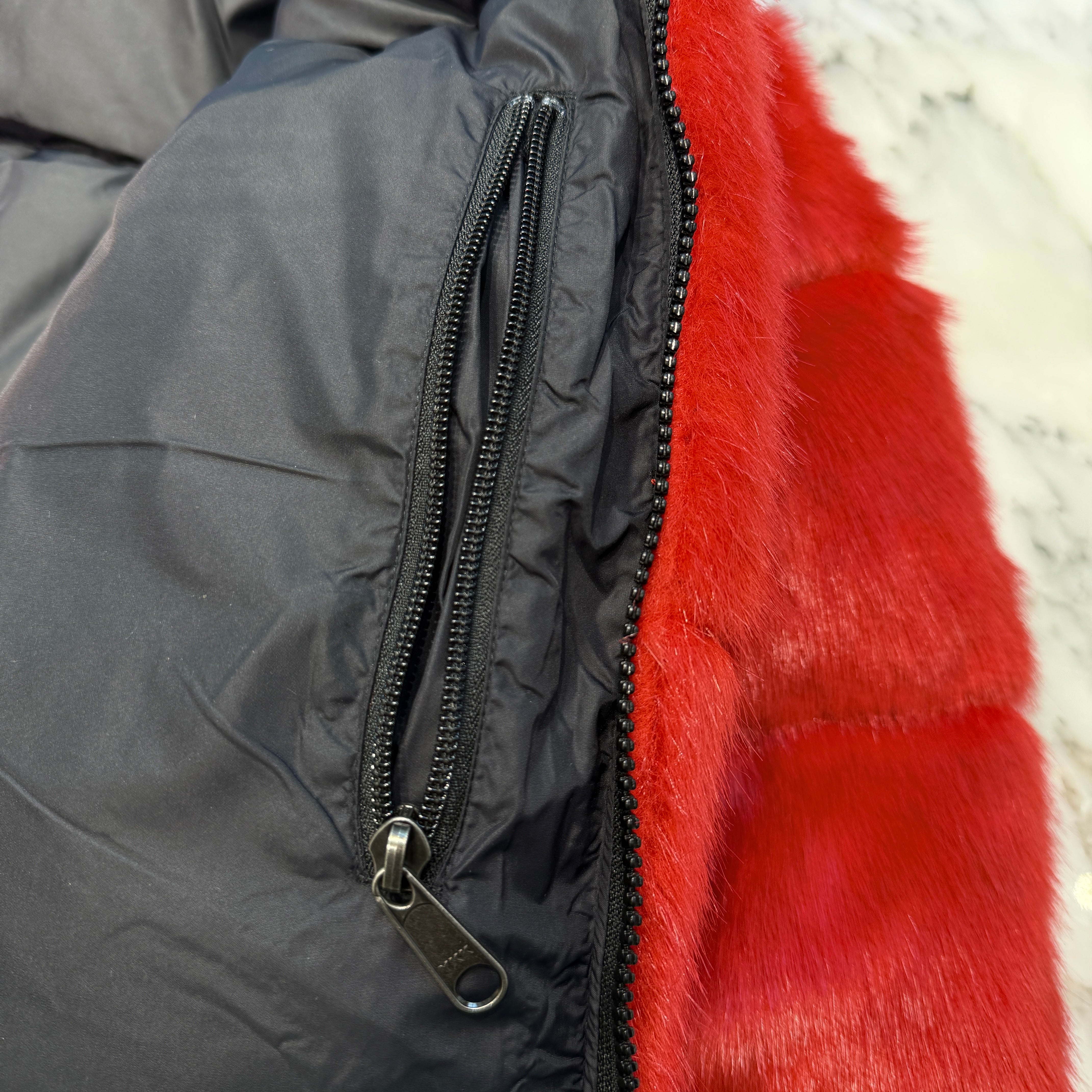 Supreme × THE NORTH FACE 2020AW Faux Fur Nuptse Down Jacket Size L