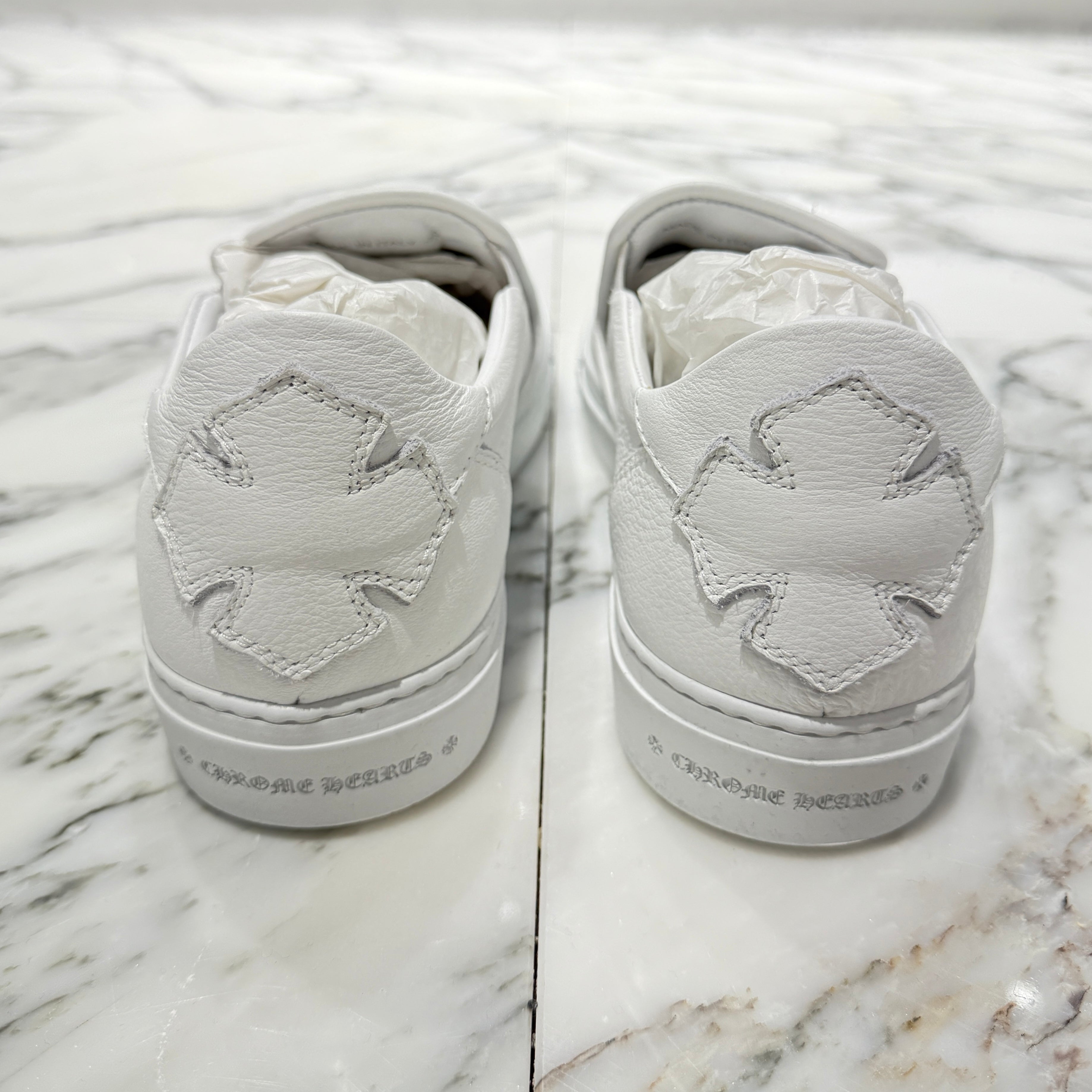 CHROME HEARTS CH Plus Leather Patch Dagger Slip On Size 43 クロムハーツ CHプラス レザーパッチ ダガー スリッポン サイズ43