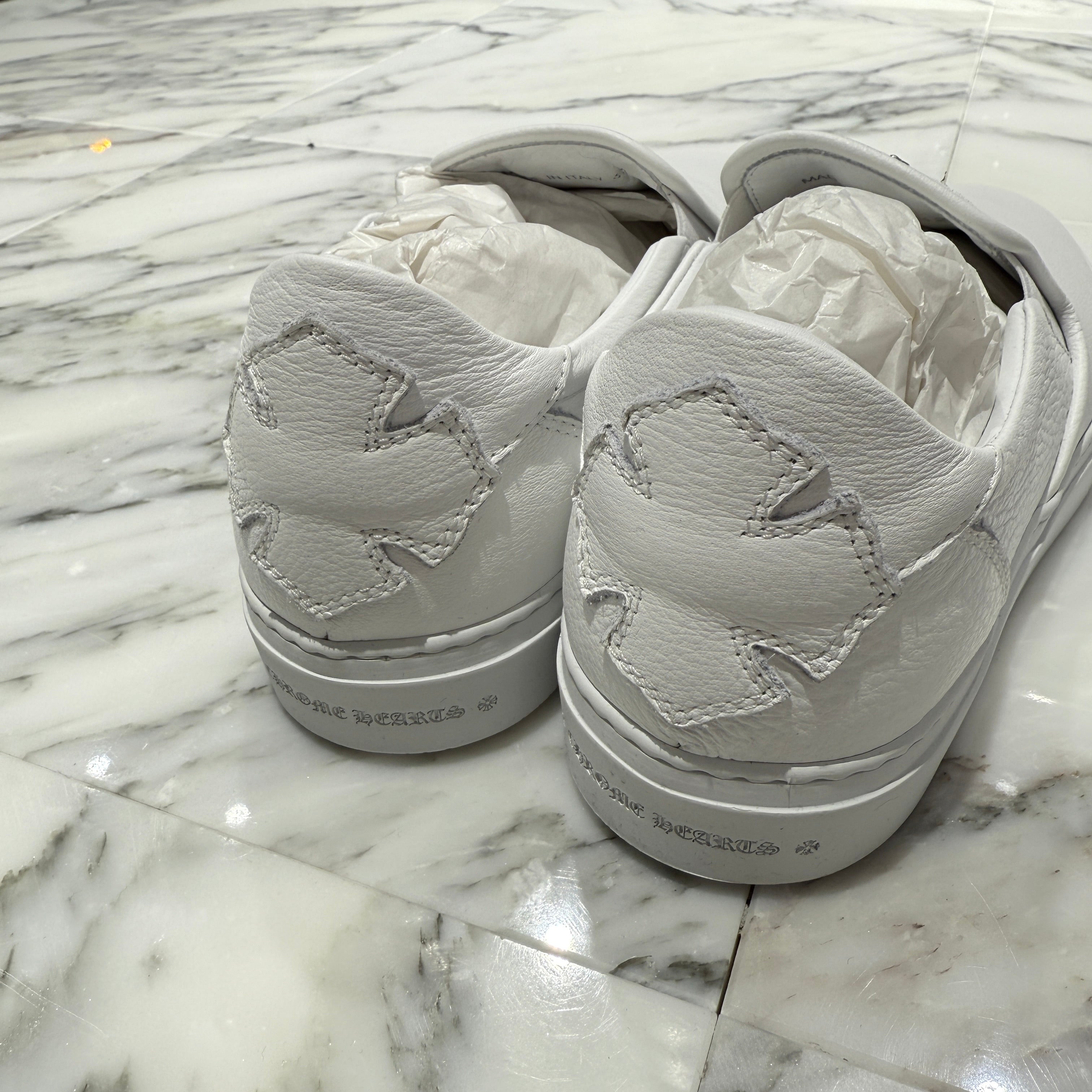 CHROME HEARTS CH Plus Leather Patch Dagger Slip On Size 43 クロムハーツ CHプラス レザーパッチ ダガー スリッポン サイズ43