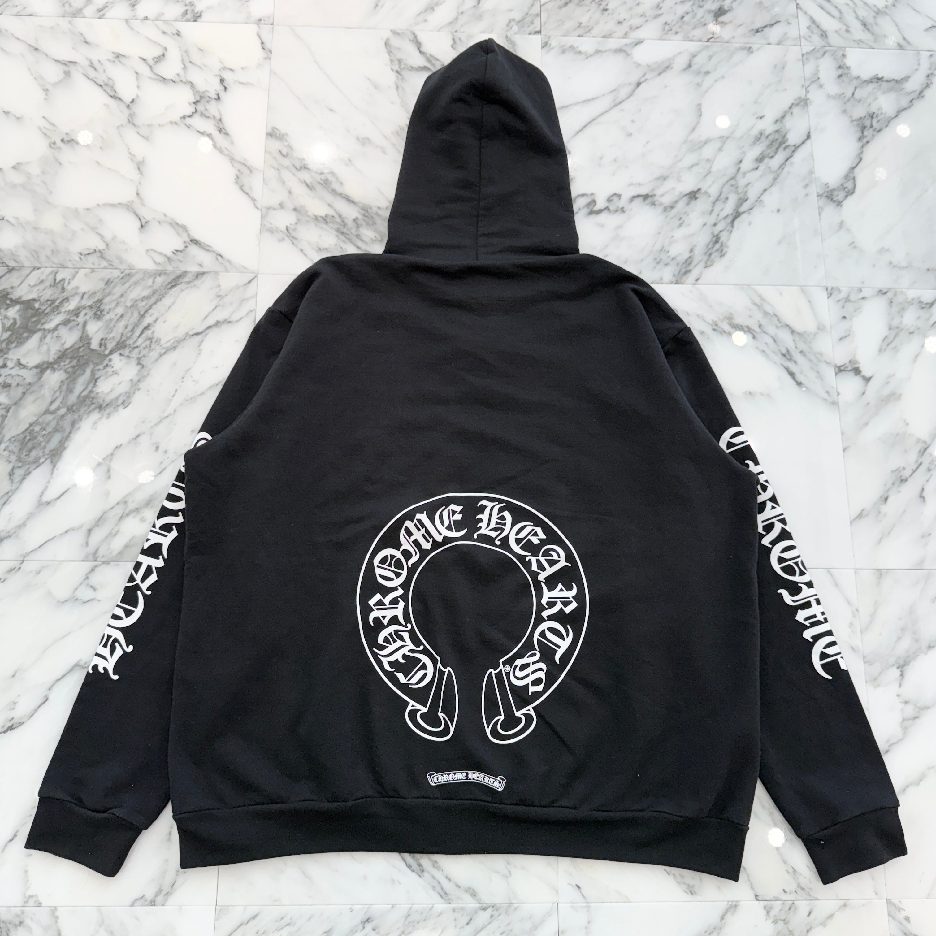 CHROME HEARTS × MATTY BOY Chomper Horseshoe Pullover Hoodie Size XXL クロムハーツ × マッティボーイ チョンパー ホースシュー プルオーバーフーディ サイズXXL