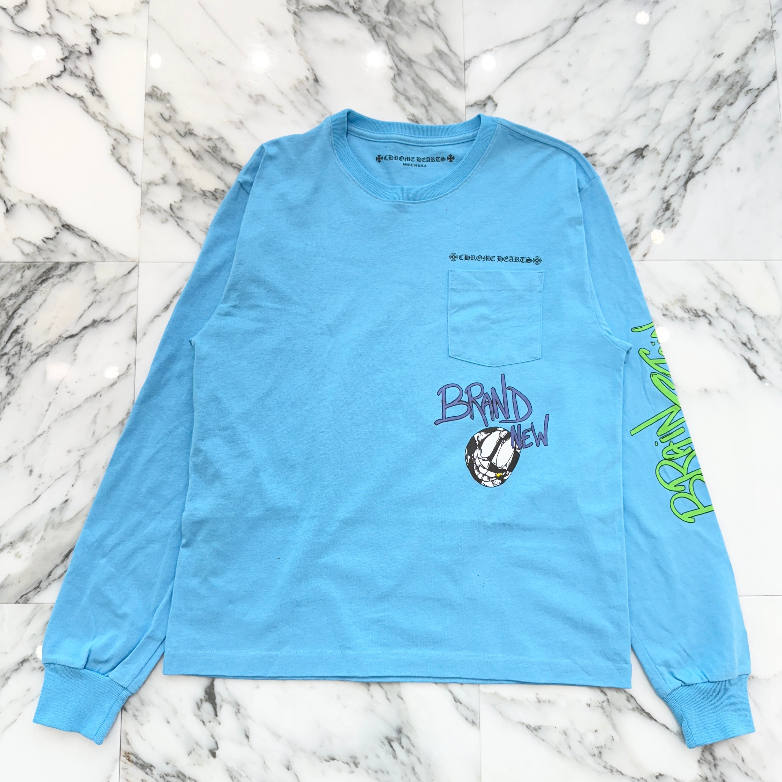 CHROME HEARTS × MATTY BOY 2024SS BRAIN NEW Long Sleeve Tee Size XL クロムハーツ × マッティボーイ ブレインニュー ロングスリーブTシャツ サイズXL