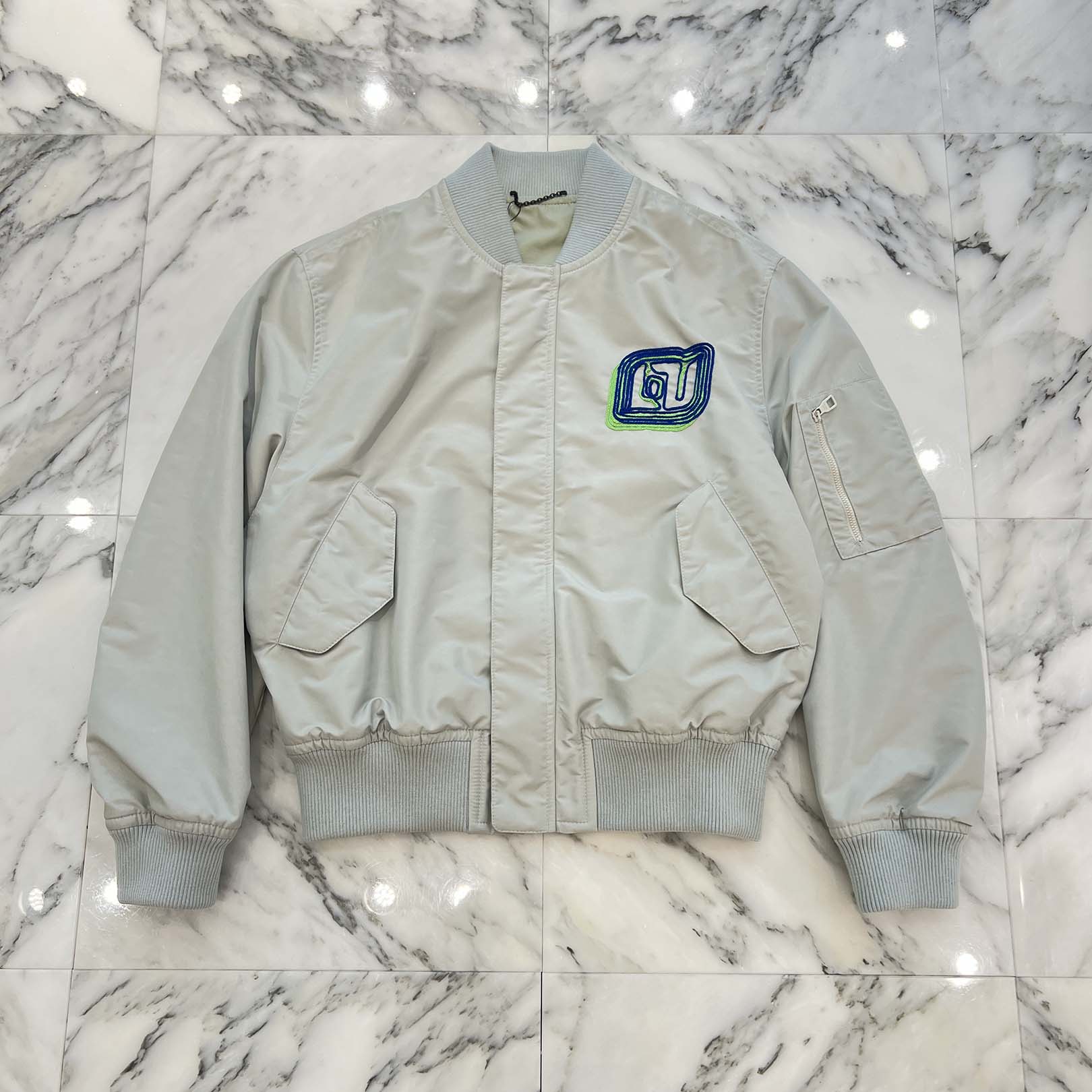 LOUIS VUITTON 2023AW Embroidered Light Weight Technical Bomber Jacket HPB71W Size 44 ルイヴィトン エンブロイダード ライトウェイト テクニカル ボンバージャケット サイズ44