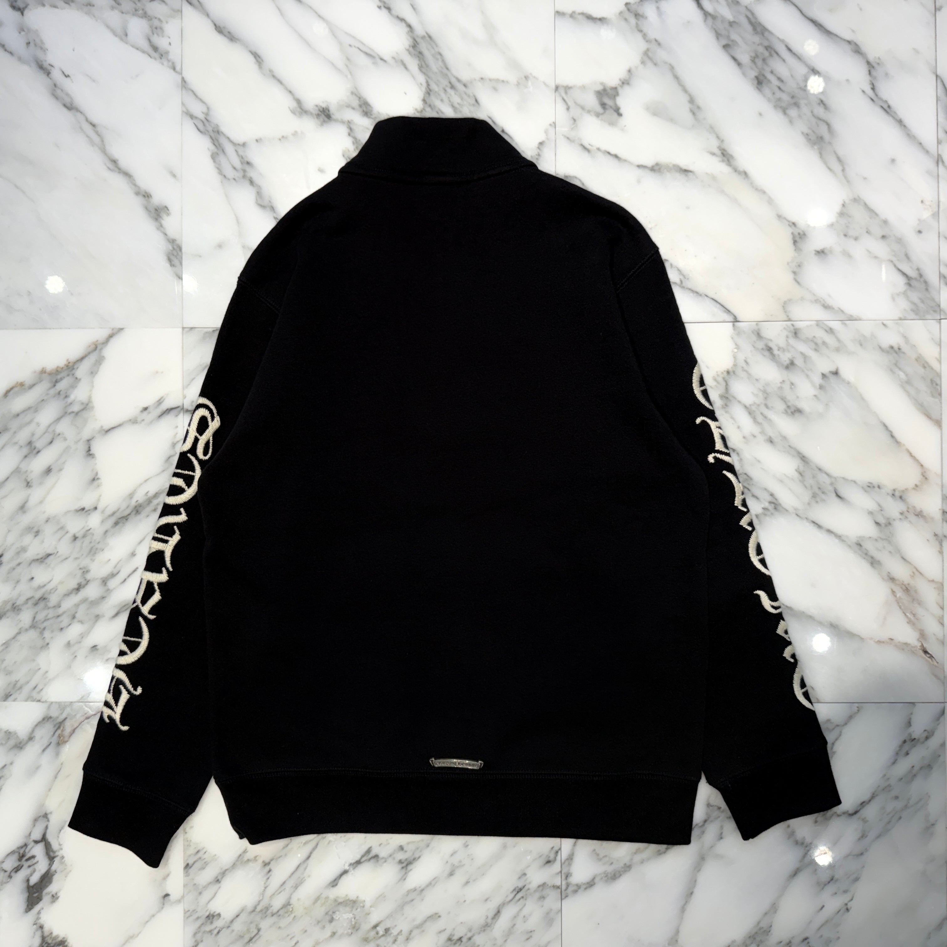 CHROME HEARTS Y NOT SLO RIDE CH Embroidery Half Zip Sweat Shirt Size XL クロムハーツ ワイノット ソロライドCH刺繍ハーフジップスウェットシャツ サイズ XL