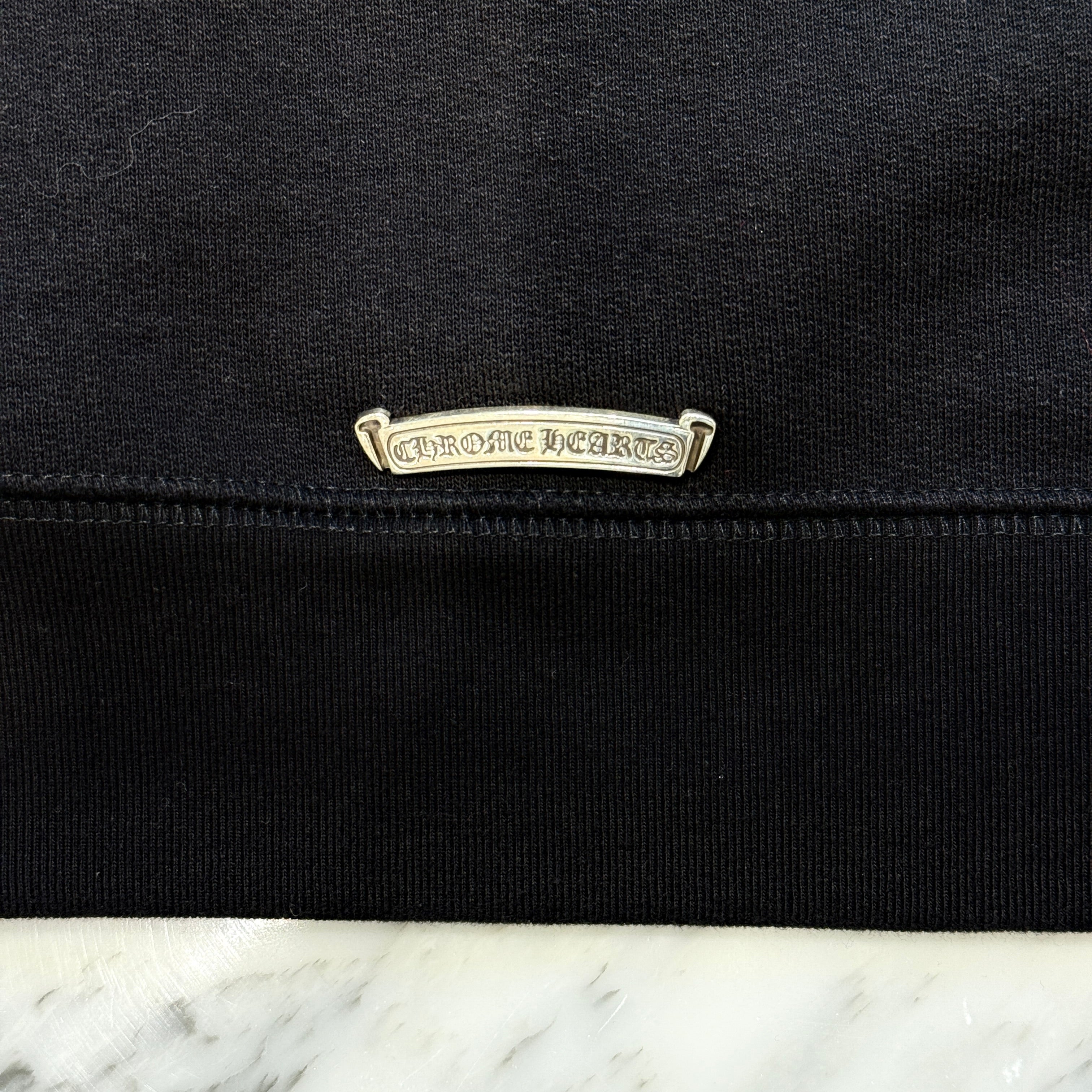 CHROME HEARTS Y NOT SLO RIDE CH Embroidery Half Zip Sweat Shirt Size XL クロムハーツ ワイノット ソロライドCH刺繍ハーフジップスウェットシャツ サイズ XL