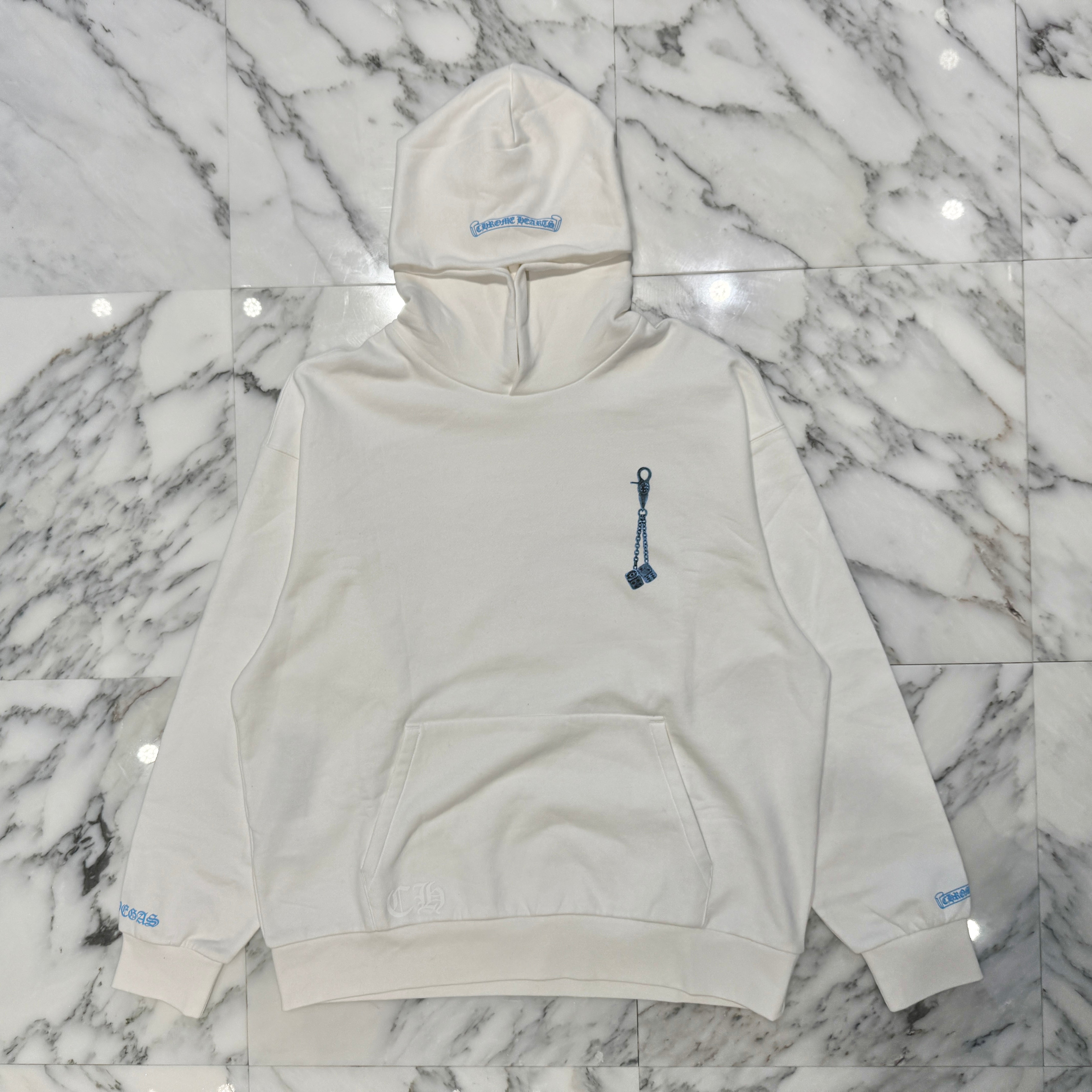 CHROME HEARTS Las Vegas Limited Fontainebleau Dice Print Pullover Hoodie Size L クロムハーツ ラスベガス限定 フォンテンブロー ダイス プリント プルオーバーフーディー サイズL