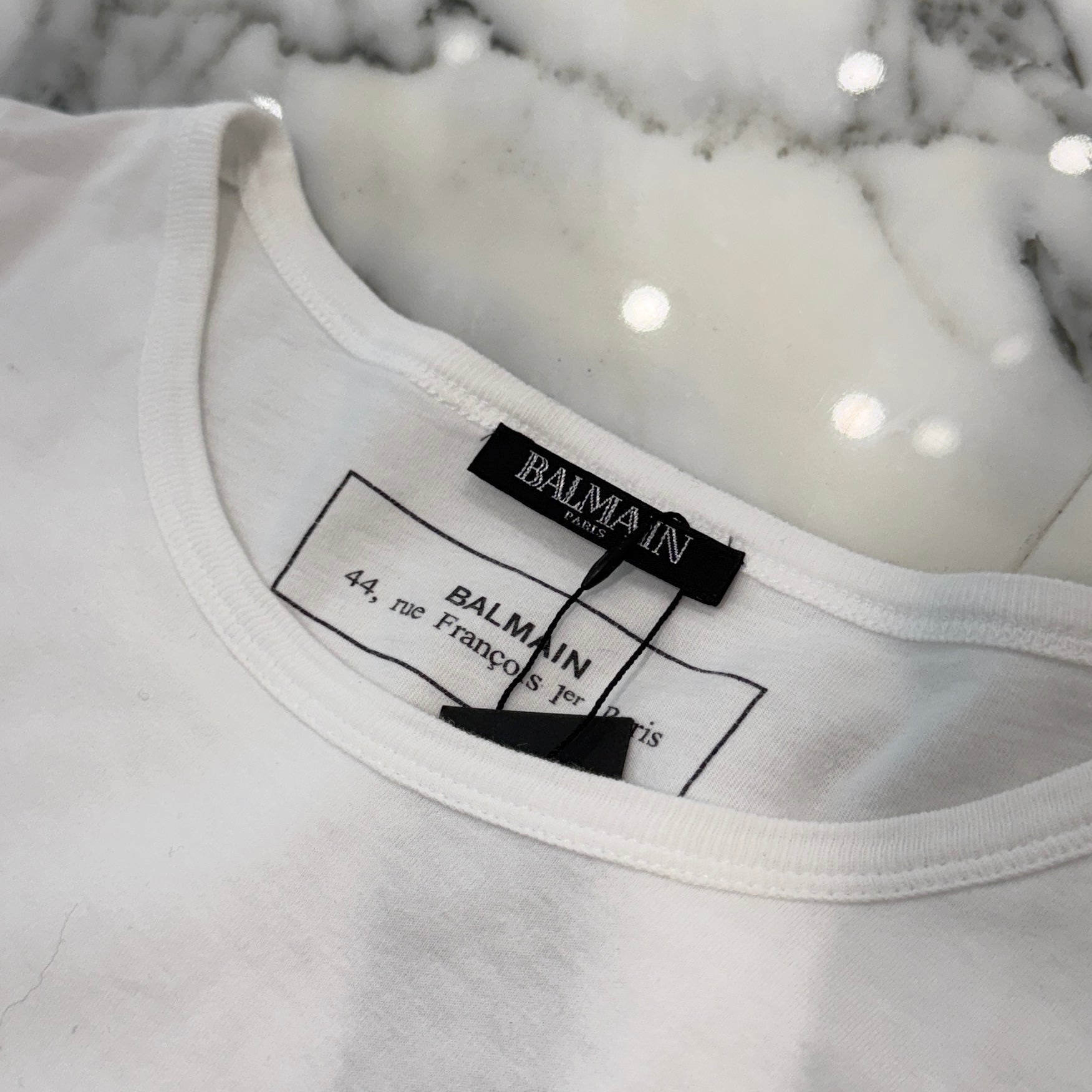 BALMAIN Dangerous Print Tee RH01060I150 Size XL バルマン デンジャラスプリントTシャツ サイズXL