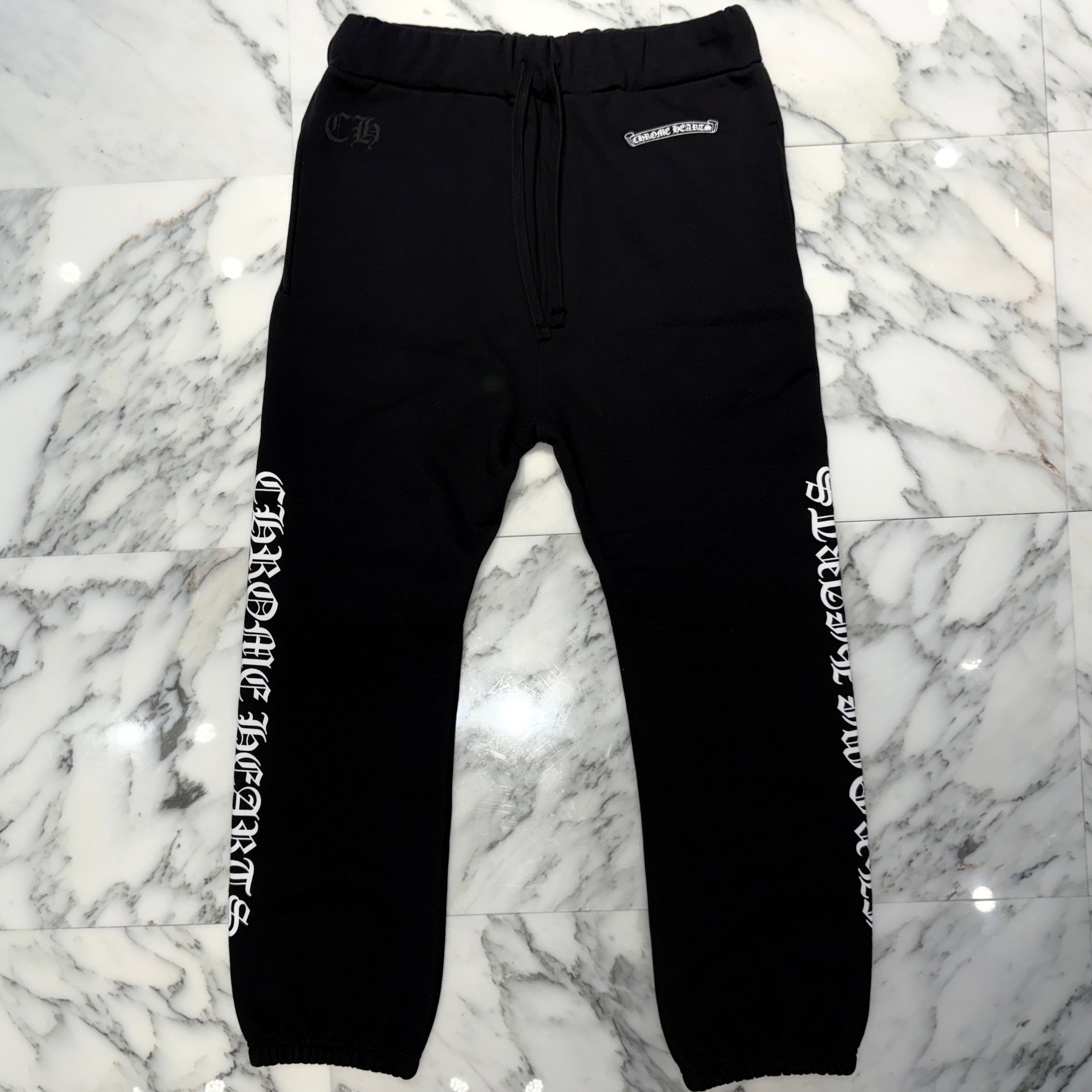 CHROME HEARTS Scroll Label Fuck You Side Logo Sweat Long Pants Size S クロムハーツ スクロールラベル ファックユー サイドロゴ スウェットロングパンツ サイズS