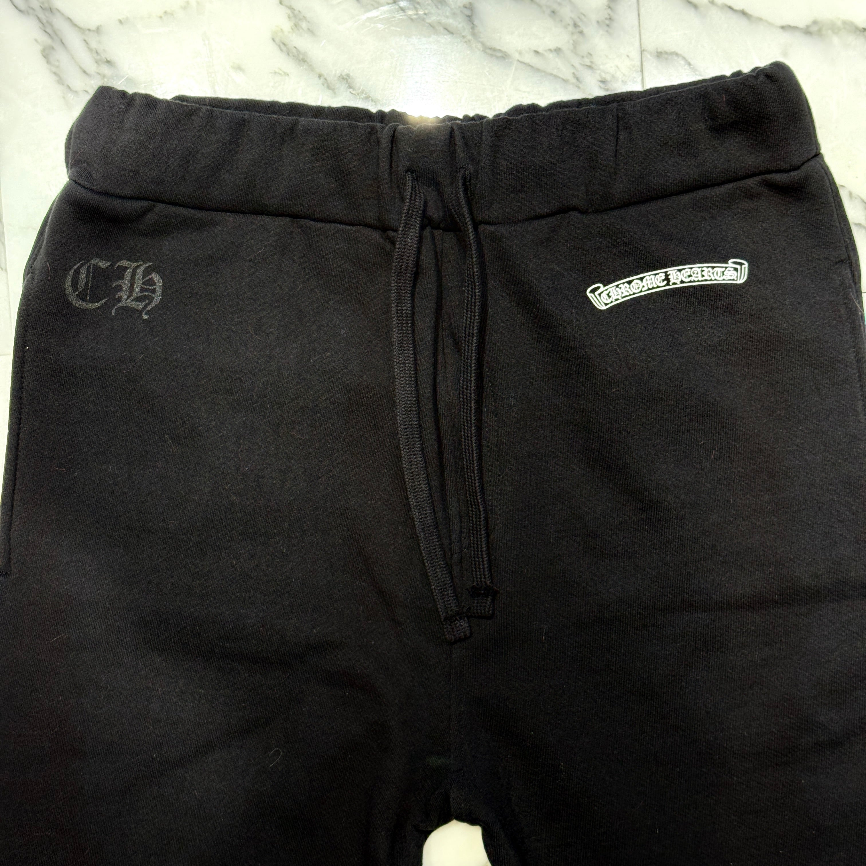 CHROME HEARTS Scroll Label Fuck You Side Logo Sweat Long Pants