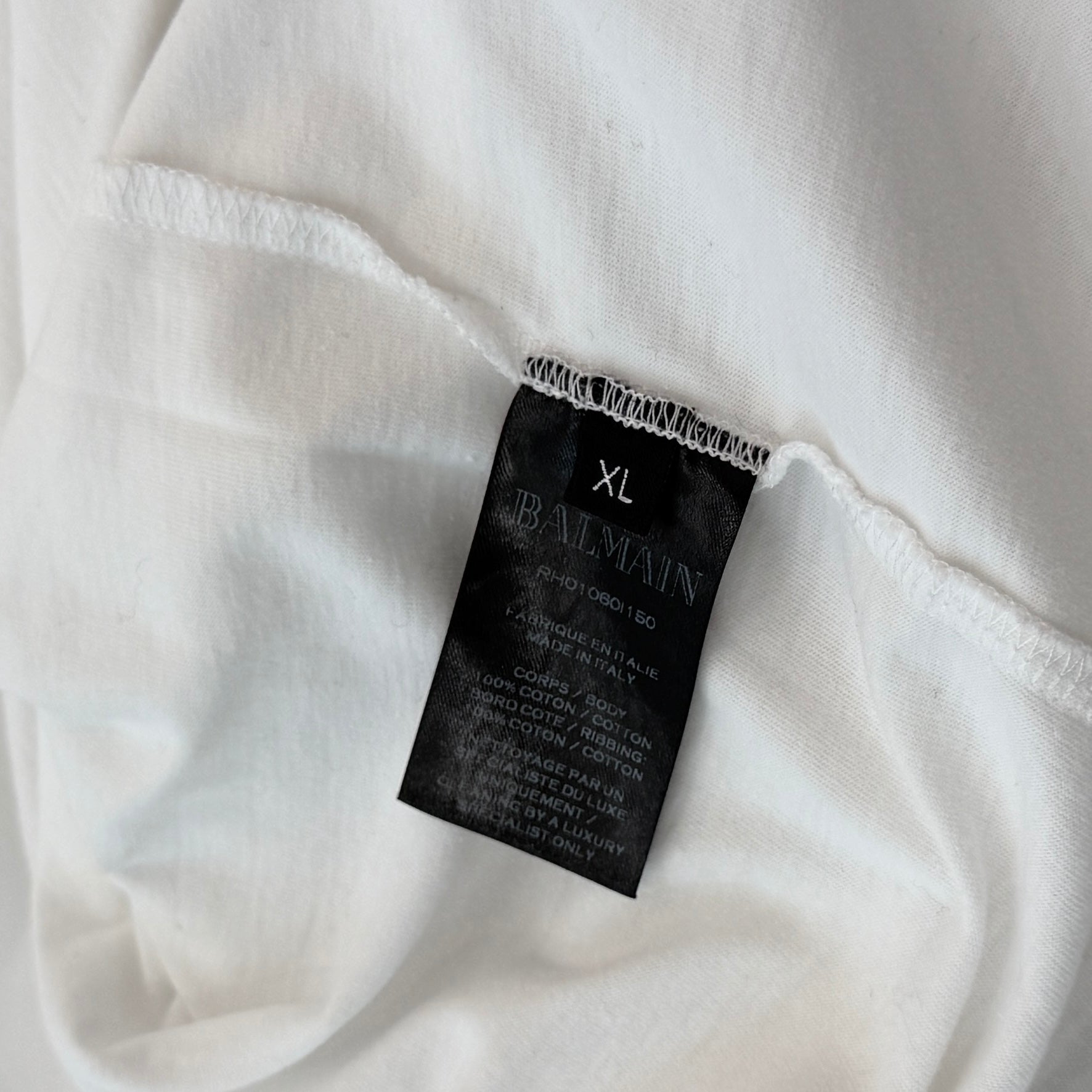 BALMAIN Dangerous Print Tee RH01060I150 Size XL バルマン デンジャラスプリントTシャツ サイズXL