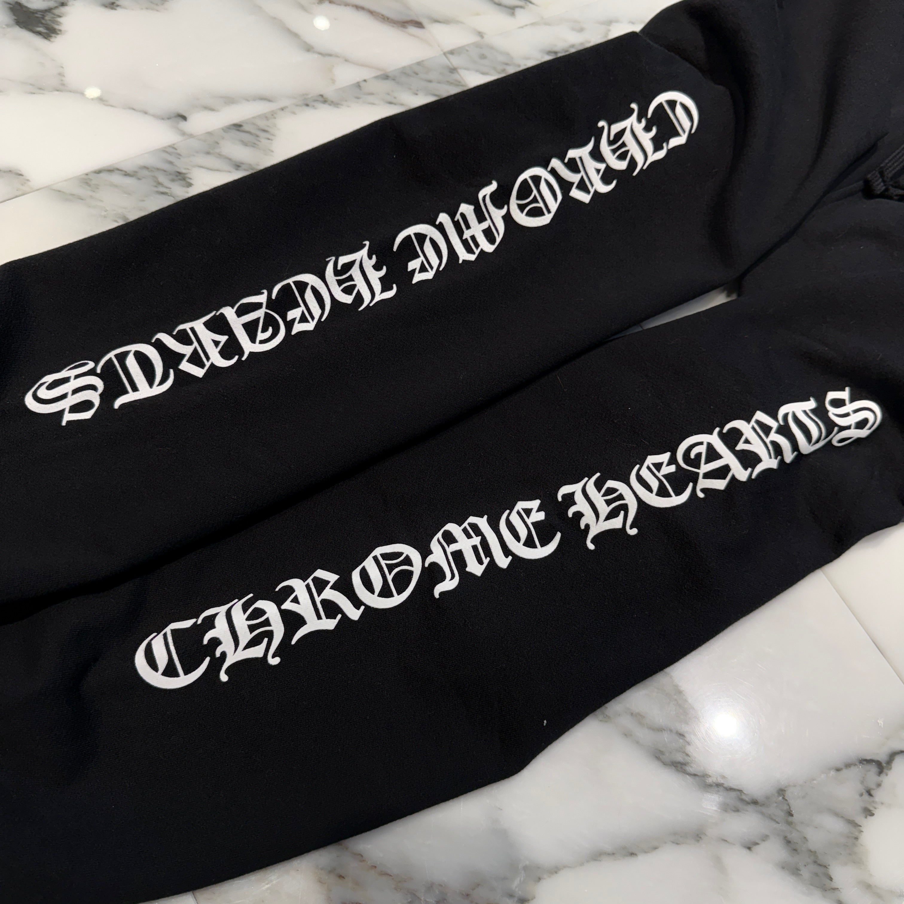 CHROME HEARTS Scroll Label Fuck You Side Logo Sweat Long Pants