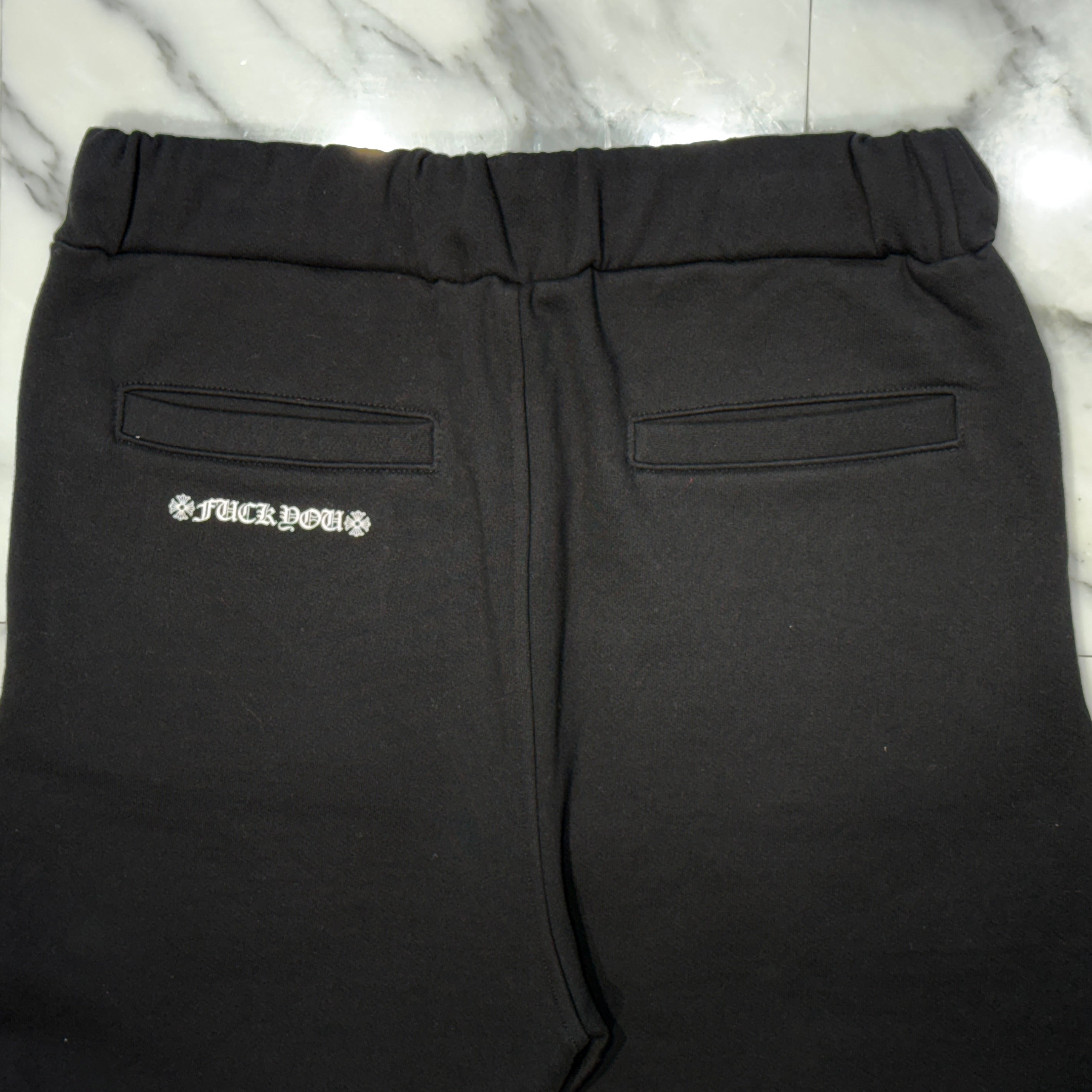 CHROME HEARTS Scroll Label Fuck You Side Logo Sweat Long Pants Size S クロムハーツ スクロールラベル ファックユー サイドロゴ スウェットロングパンツ サイズS